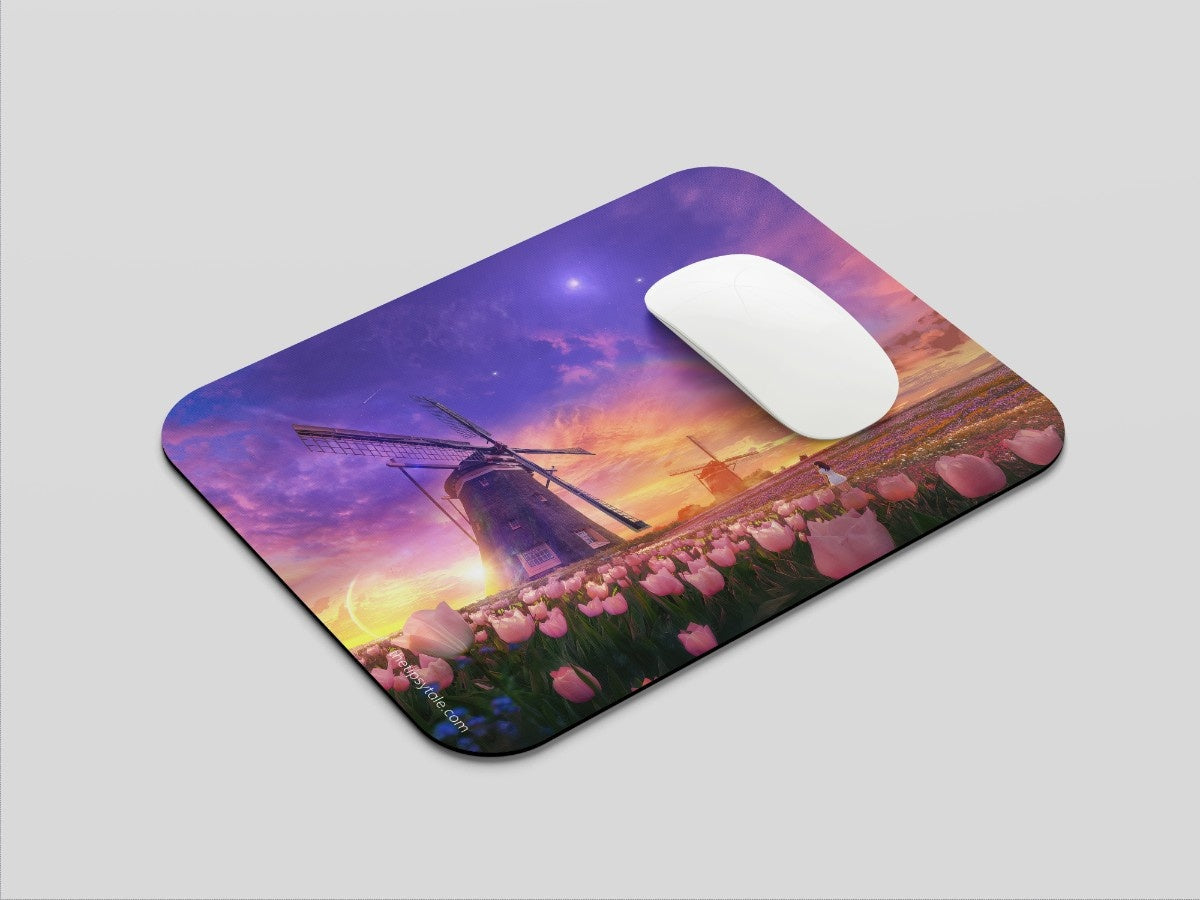 "TULIPS FIELD" Mousepad Enhance Your Workspace with Style