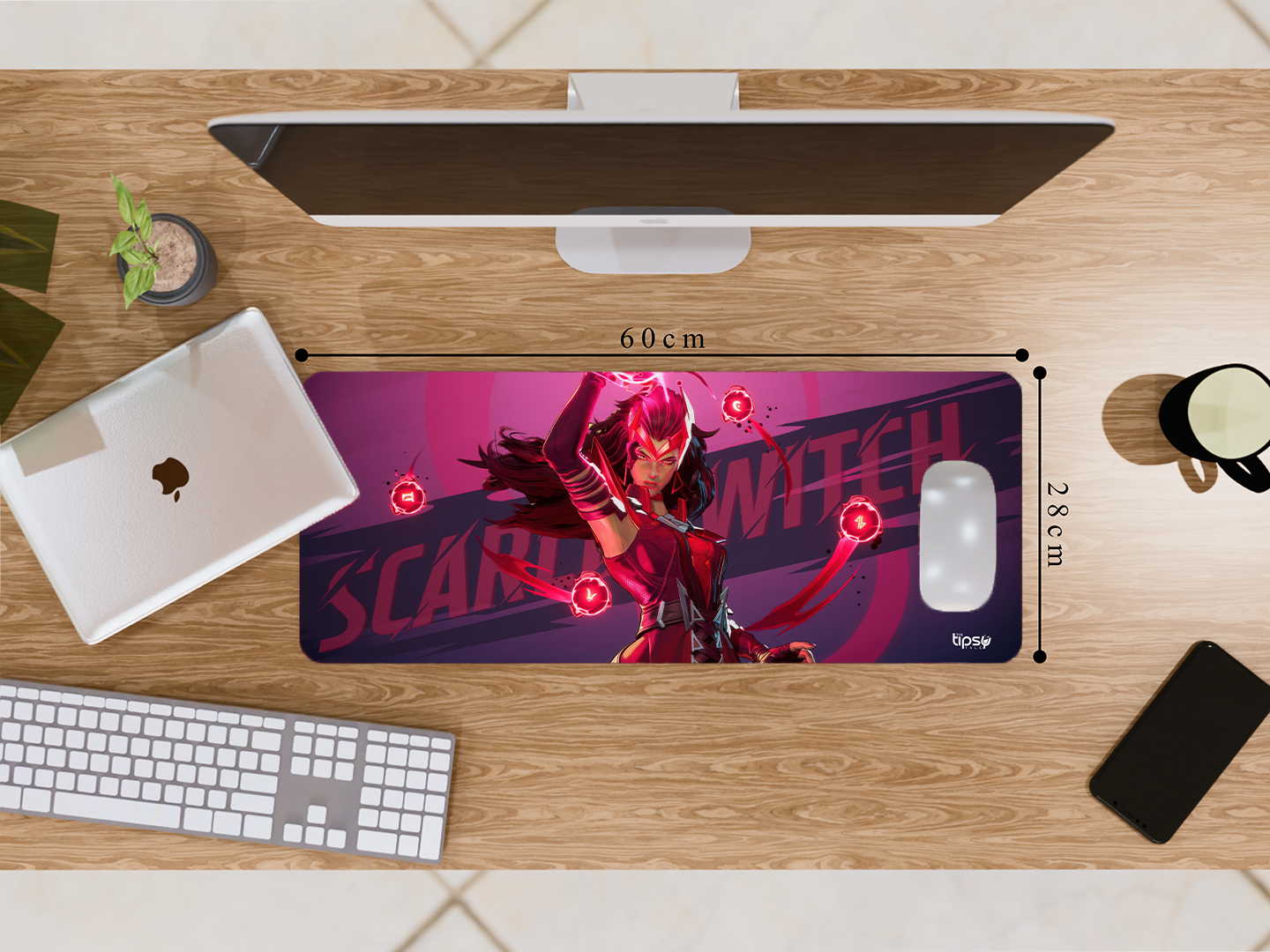 "SCARLET WITCH: WANDA VISION" Gaming Mousepad- Elevate Your Gaming Experience
