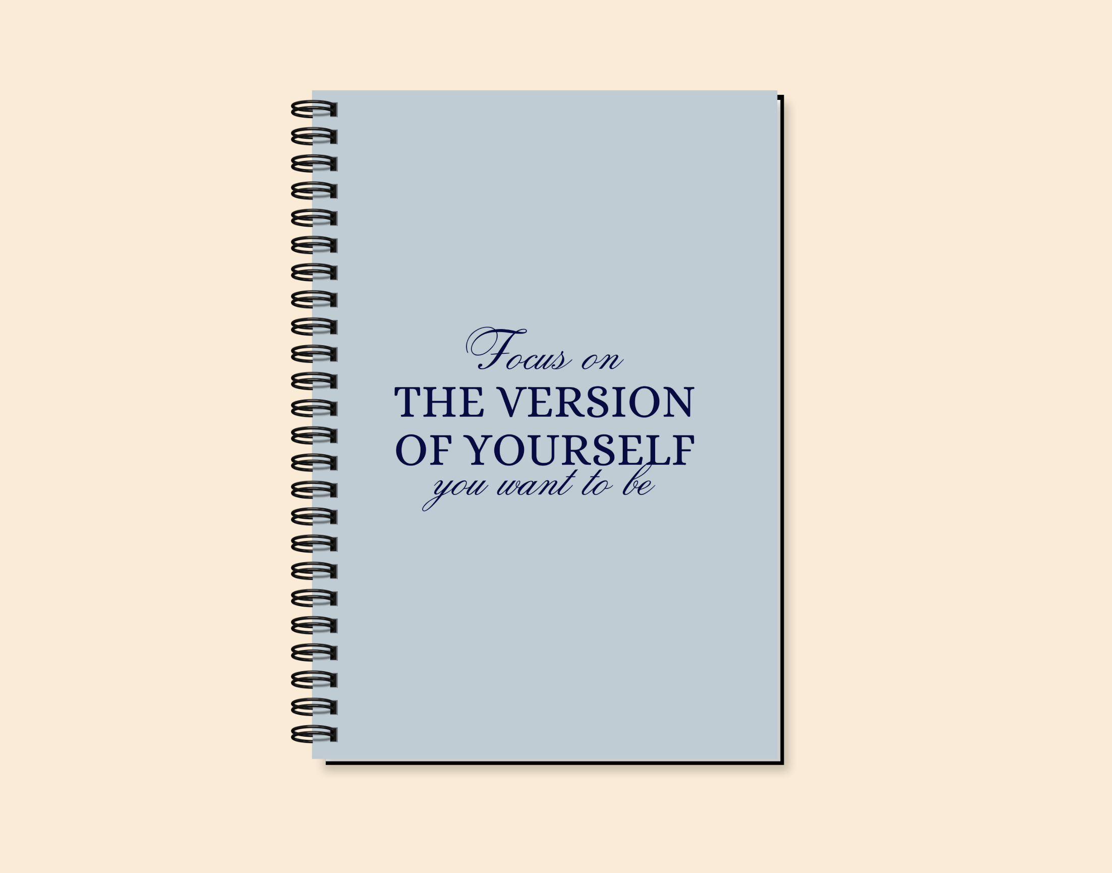 "FOCUS ON YOURSELF" Elegant & Inspiring Diary for Daily Reflection