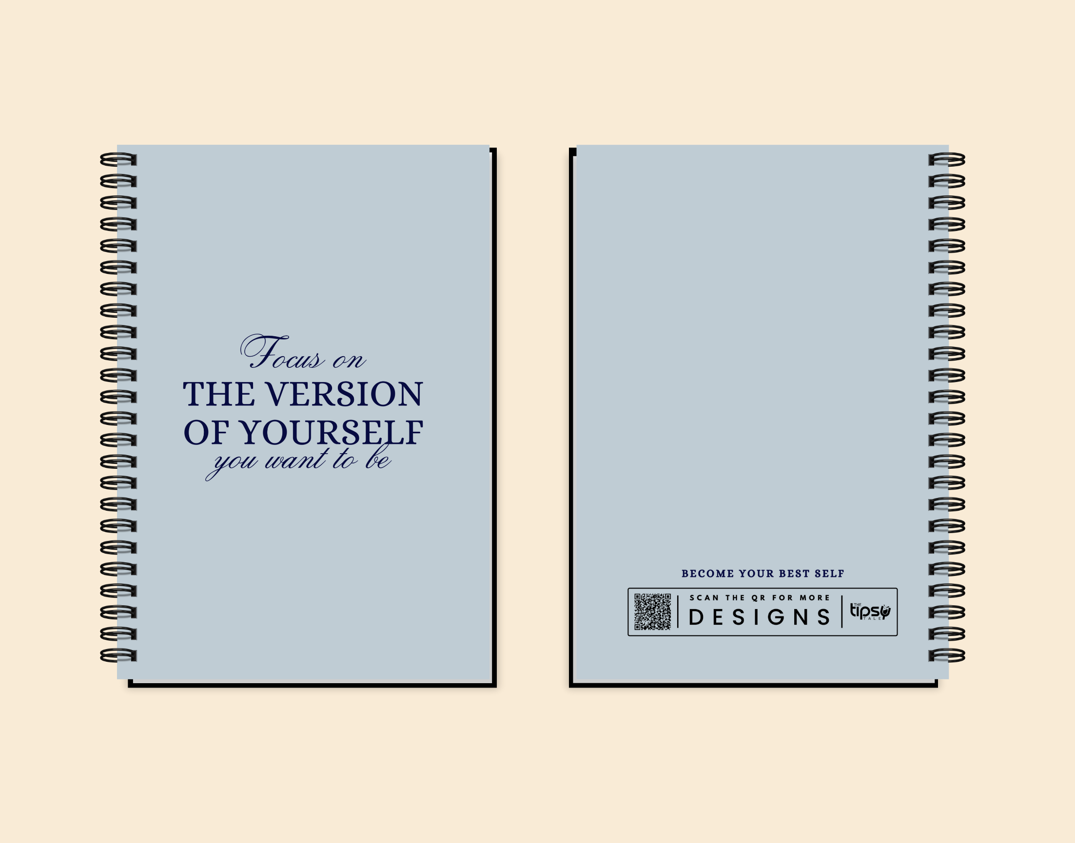 "FOCUS ON YOURSELF" Elegant & Inspiring Diary for Daily Reflection
