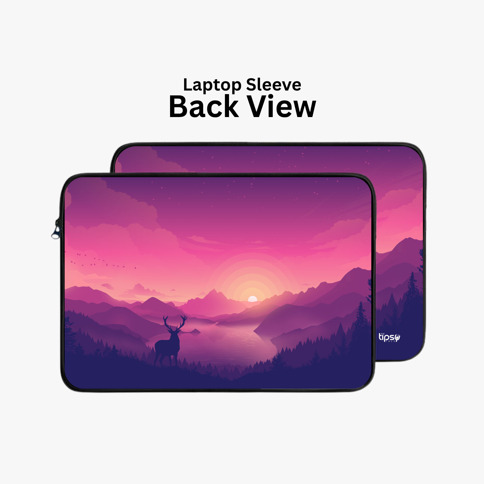 "NATURE CALLING DEER " Laptop Sleeves: Bold Modern Design for Every Size