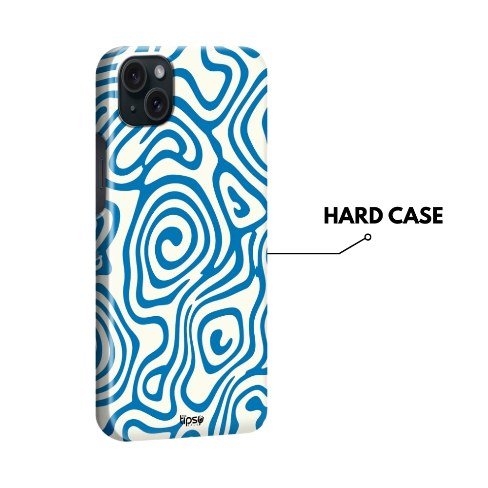 "Blue Minimal Pattern" -Mobile Covers Shock Resistant, Slim & Stylish Cases