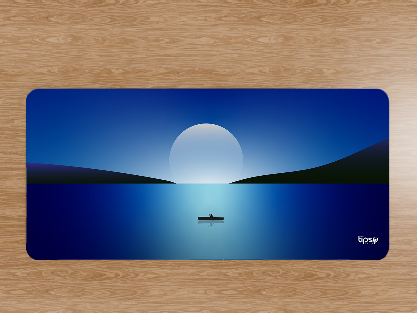 "MOON NIGHT SEASCAPE SALING" Gaming Mousepad- Elevate Your Gaming Experience