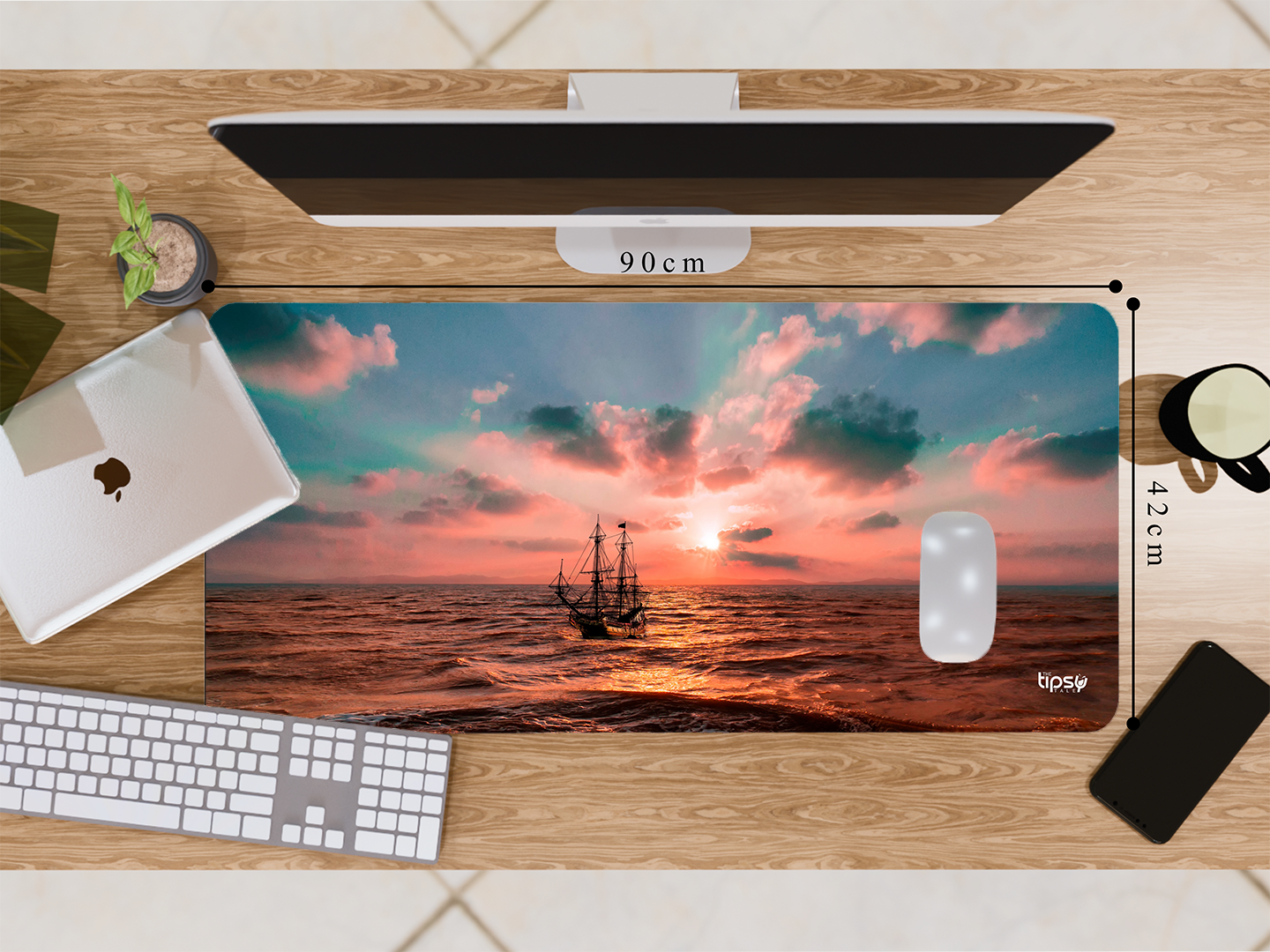 "DAY LIGHT SEASCAPE SALING" Gaming Mousepad- Elevate Your Gaming Experience