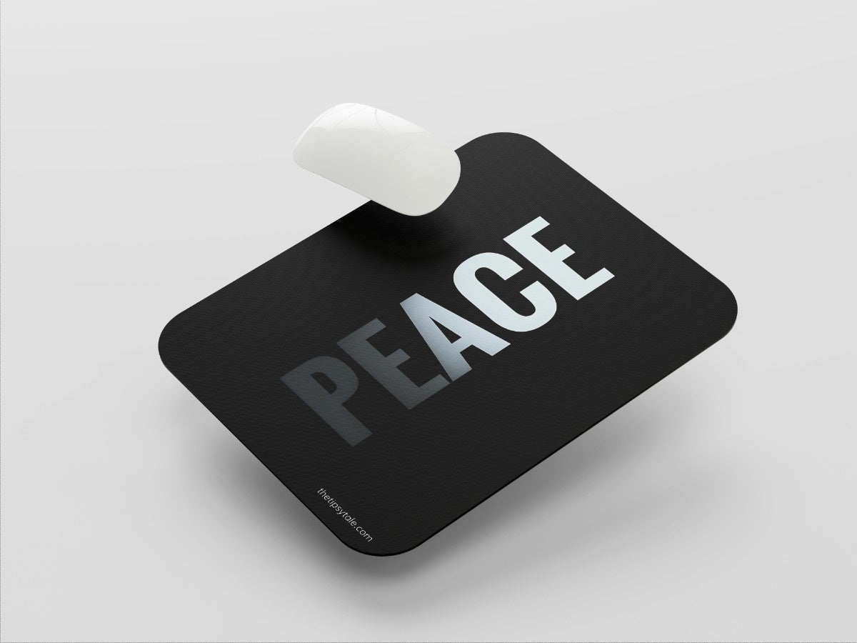 "PEACE" Mousepad Enhance Your Workspace with Style