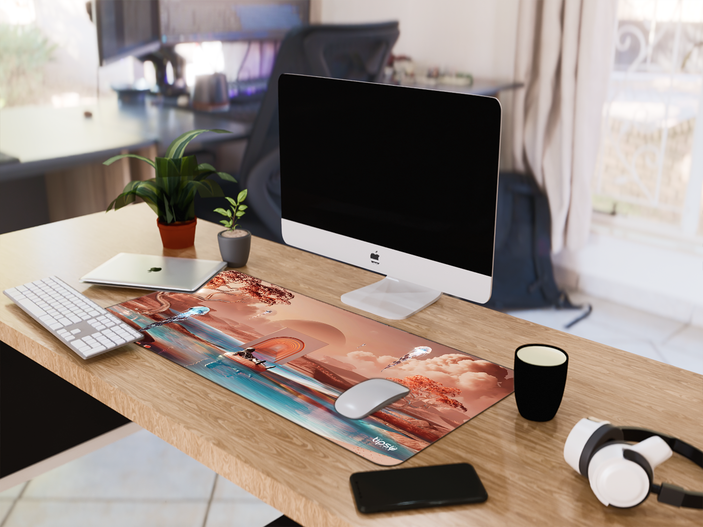 "SPACE ILLUSION" Gaming Mousepad- Elevate Your Gaming Experience
