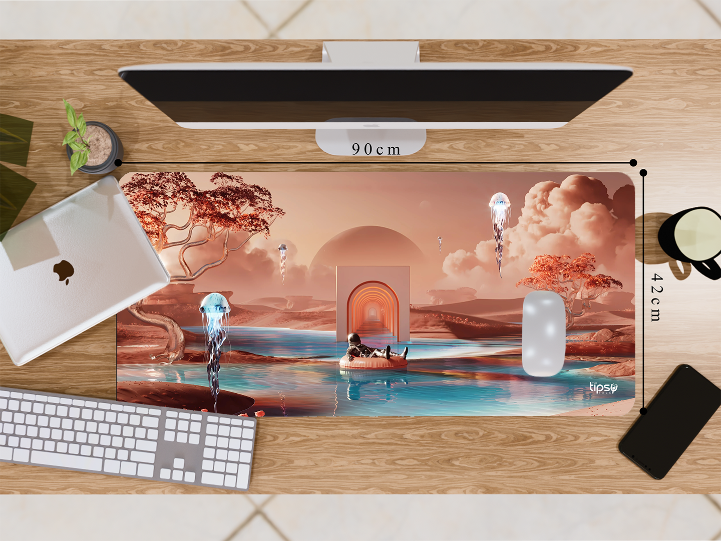 "SPACE ILLUSION" Gaming Mousepad- Elevate Your Gaming Experience