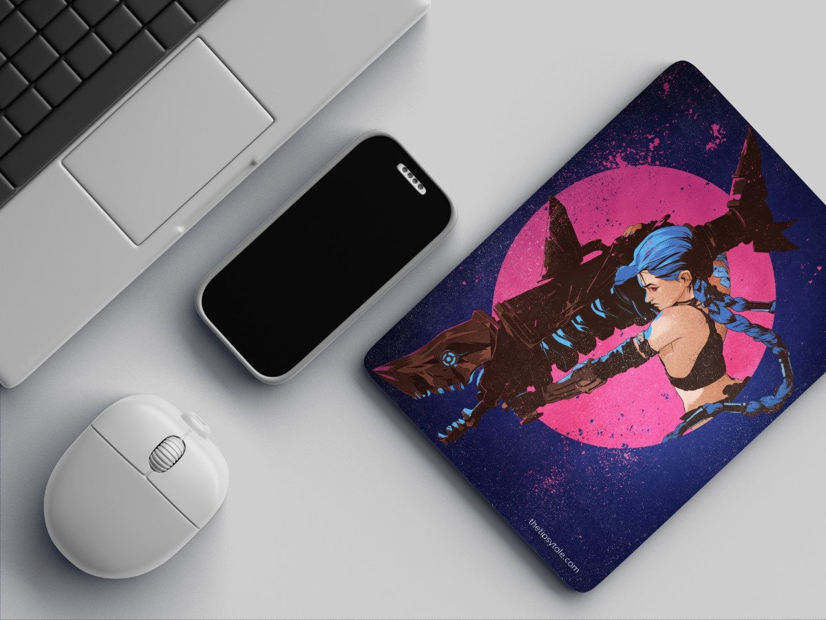 "JINX'S Fishbones" Mousepad Enhance Your Workspace with Style