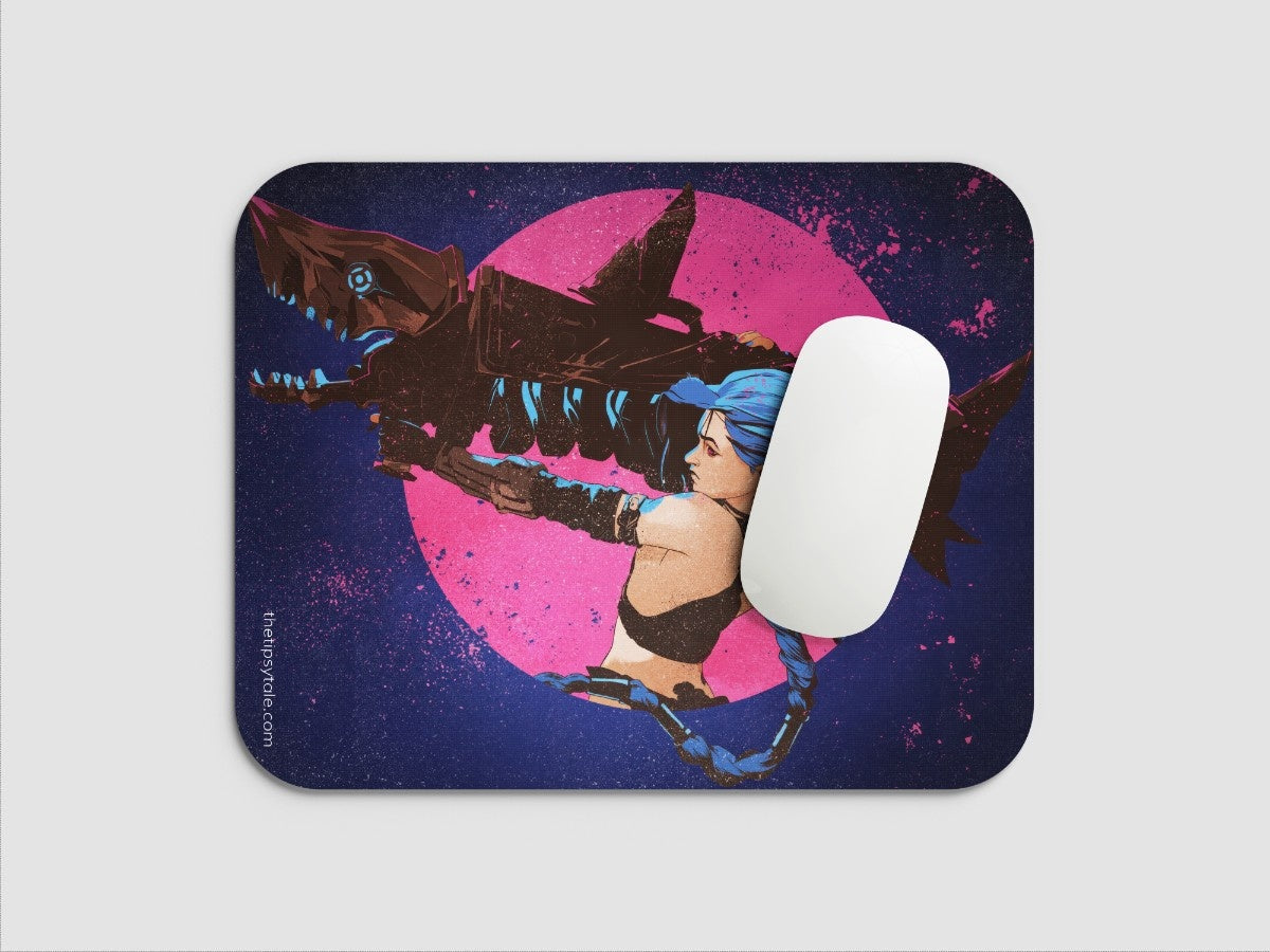 "JINX'S Fishbones" Mousepad Enhance Your Workspace with Style
