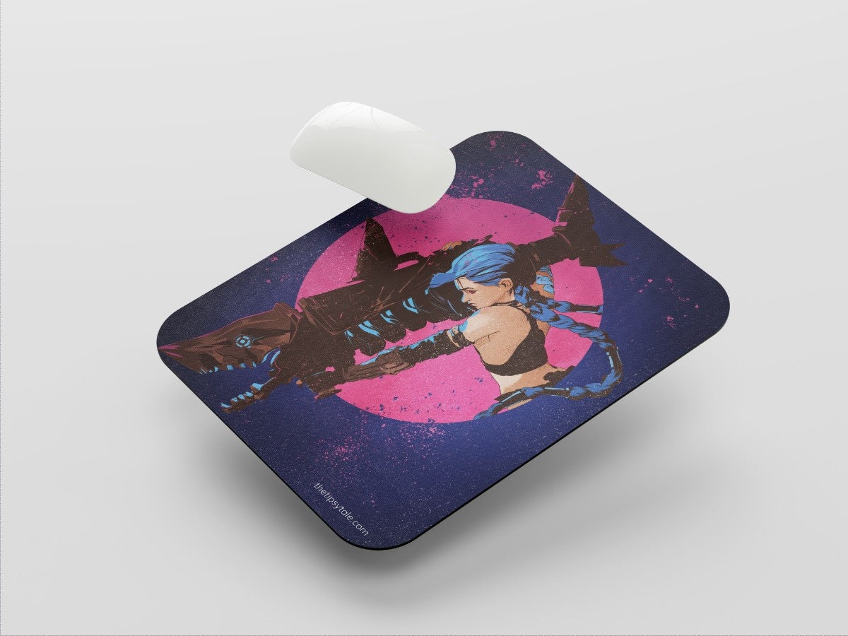 "JINX'S Fishbones" Mousepad Enhance Your Workspace with Style