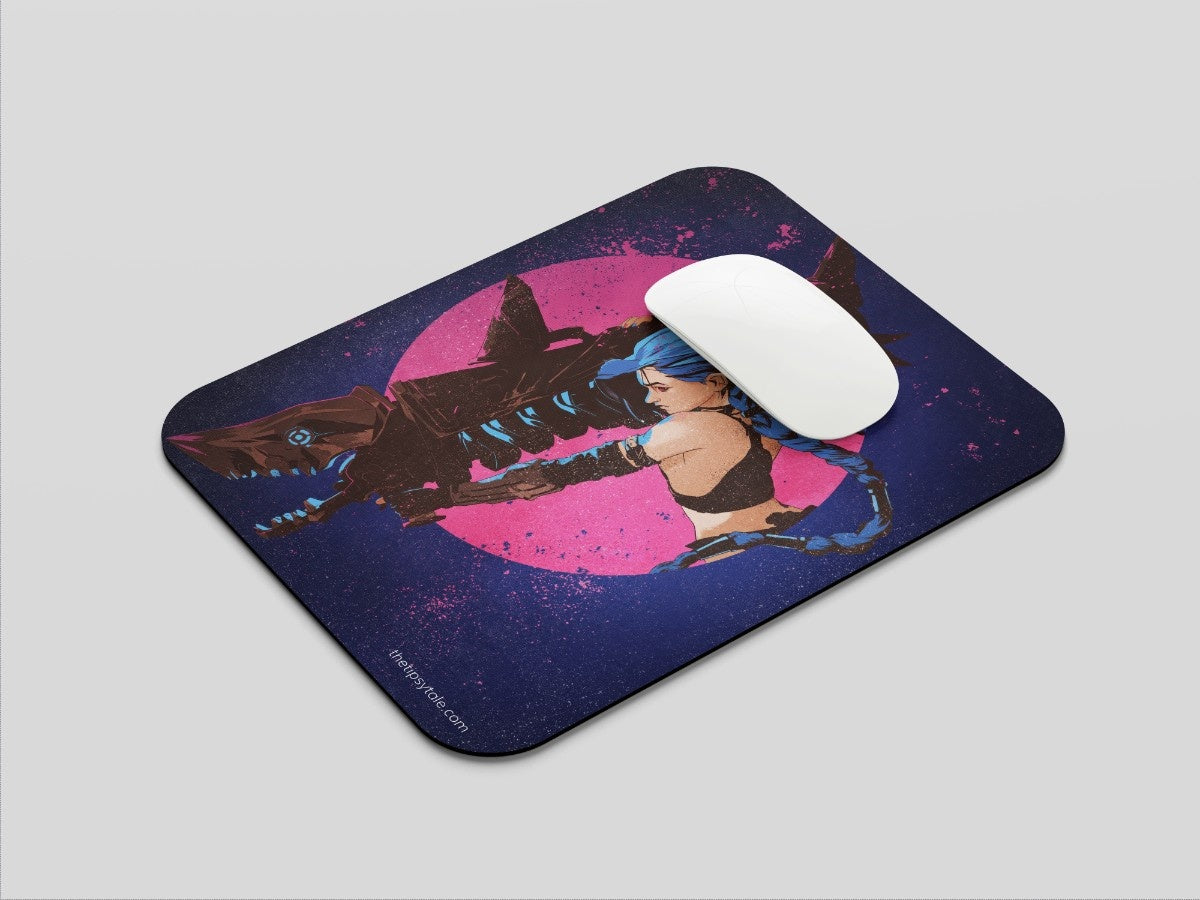 "JINX'S Fishbones" Mousepad Enhance Your Workspace with Style