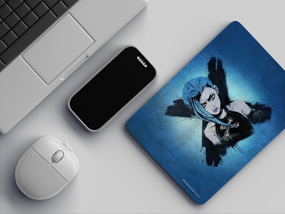 "JINX- ARCANE" Mousepad Enhance Your Workspace with Style