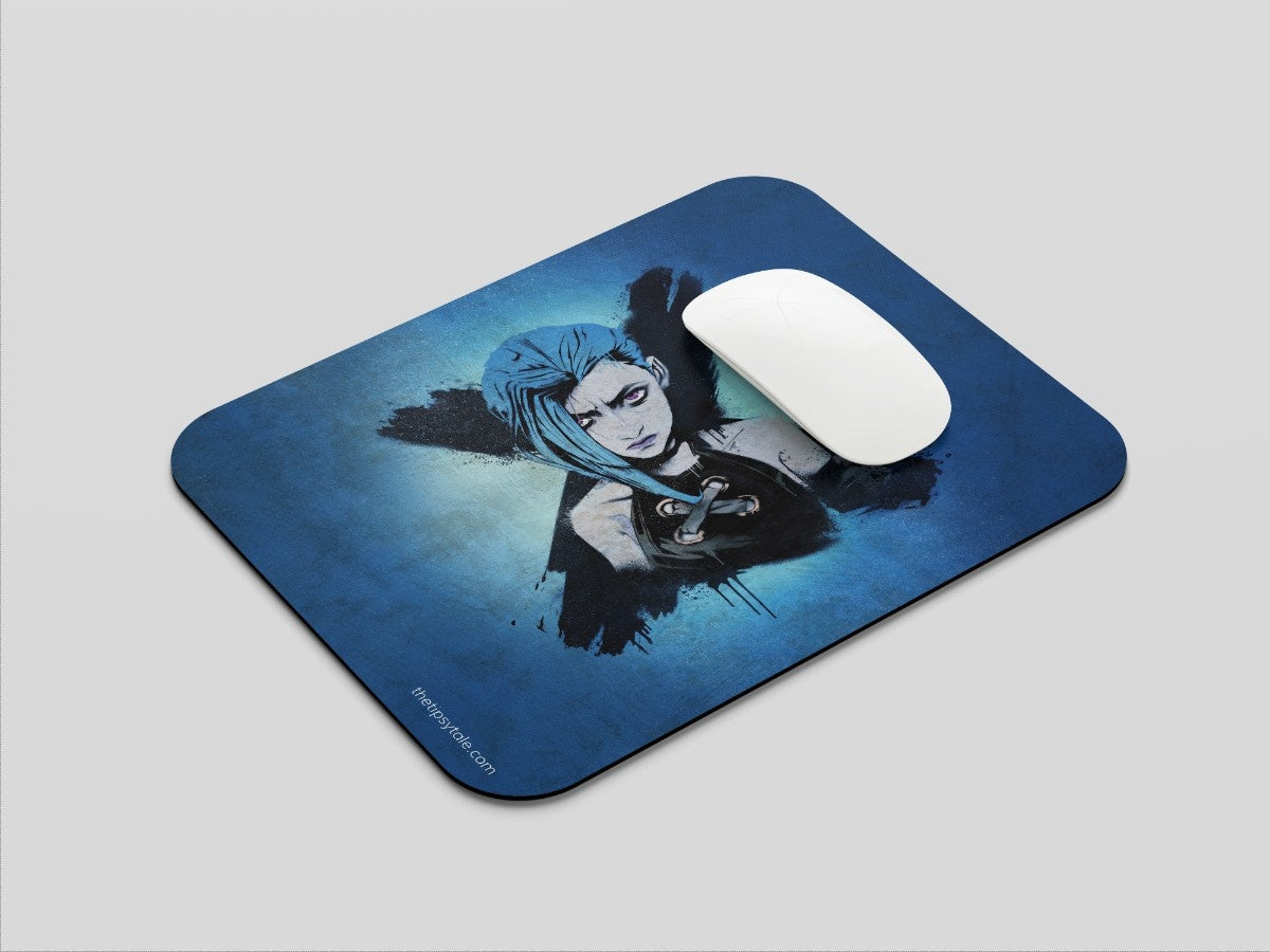 "JINX- ARCANE" Mousepad Enhance Your Workspace with Style