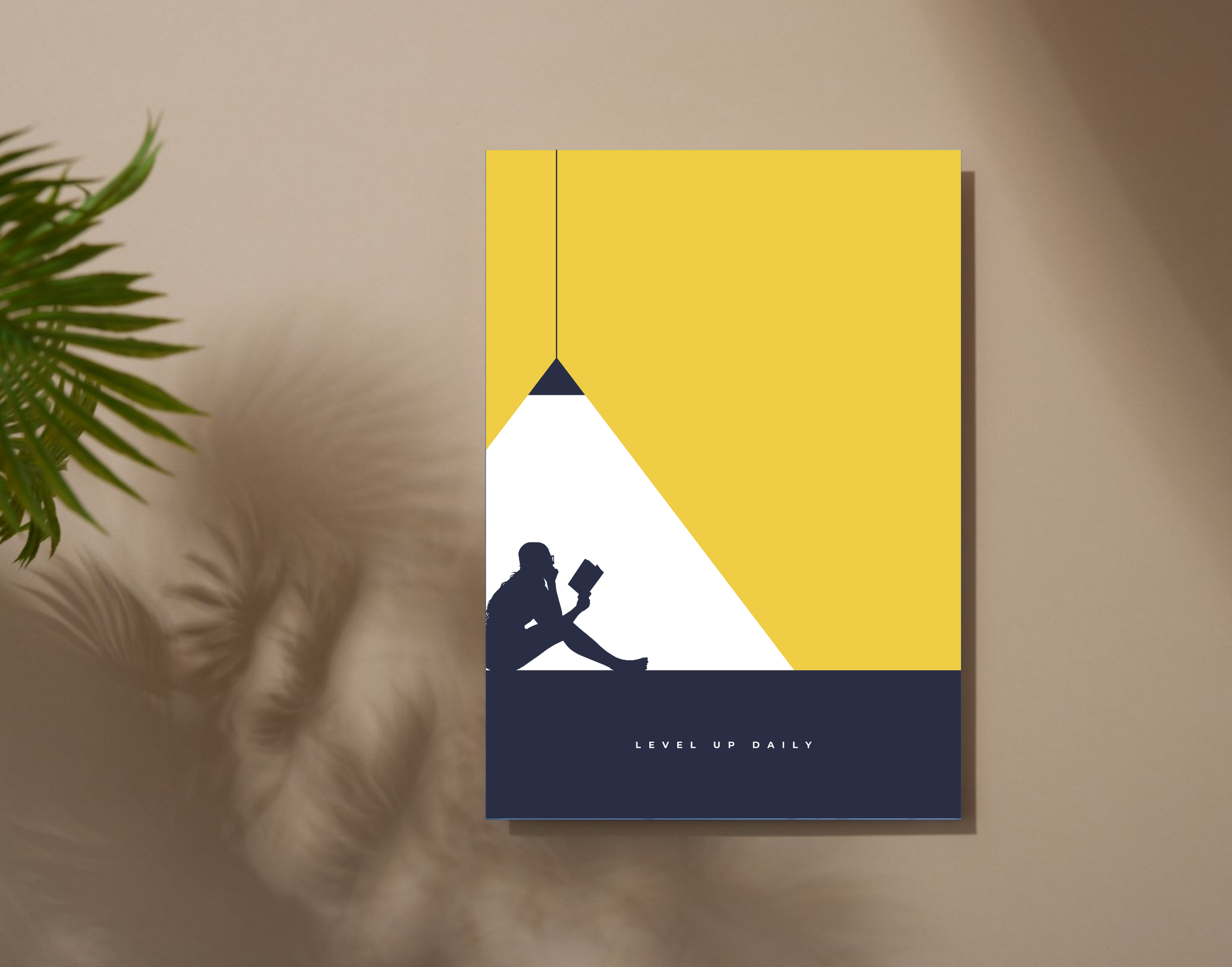 "LEVEL UP DAILY- KNOWLEDGE"- Shiny & Sturdy Metallic Poster Art That Pops & Sticks
