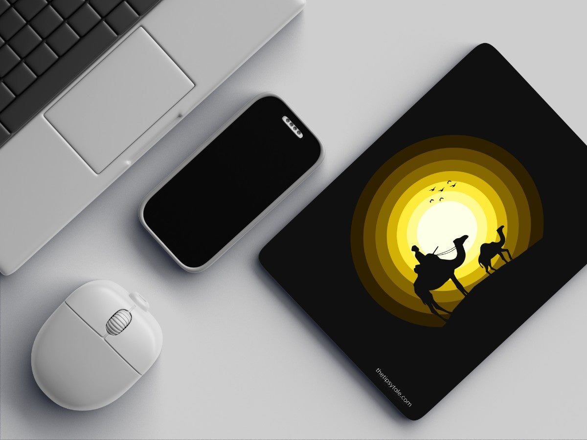 "In the Desert" Mousepad Enhance Your Workspace with Style