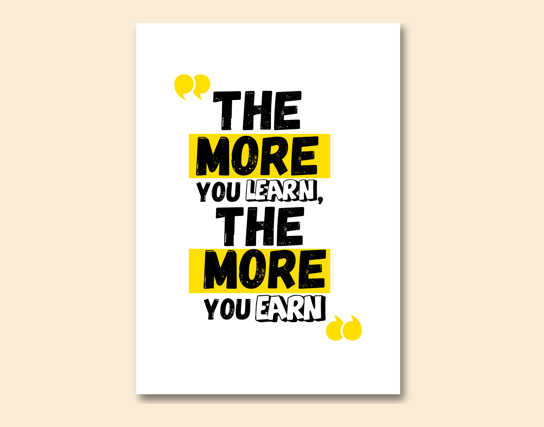 "WORK MOTIVATION~ MONEY$"- Shiny & Sturdy Metallic Poster Art That Pops & Sticks