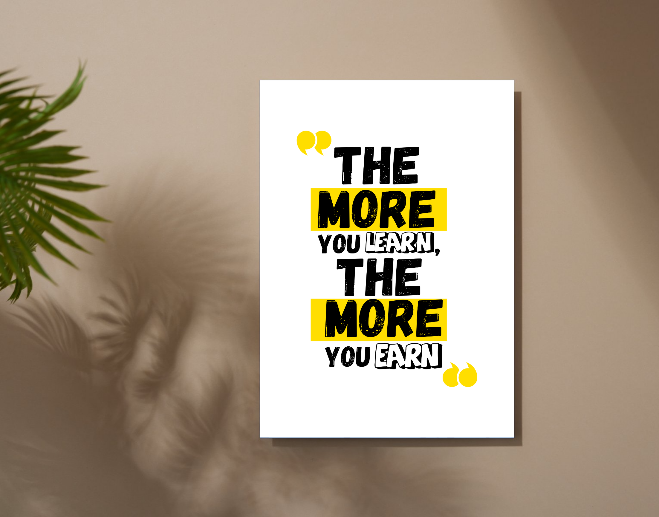 "WORK MOTIVATION~ MONEY$"- Shiny & Sturdy Metallic Poster Art That Pops & Sticks