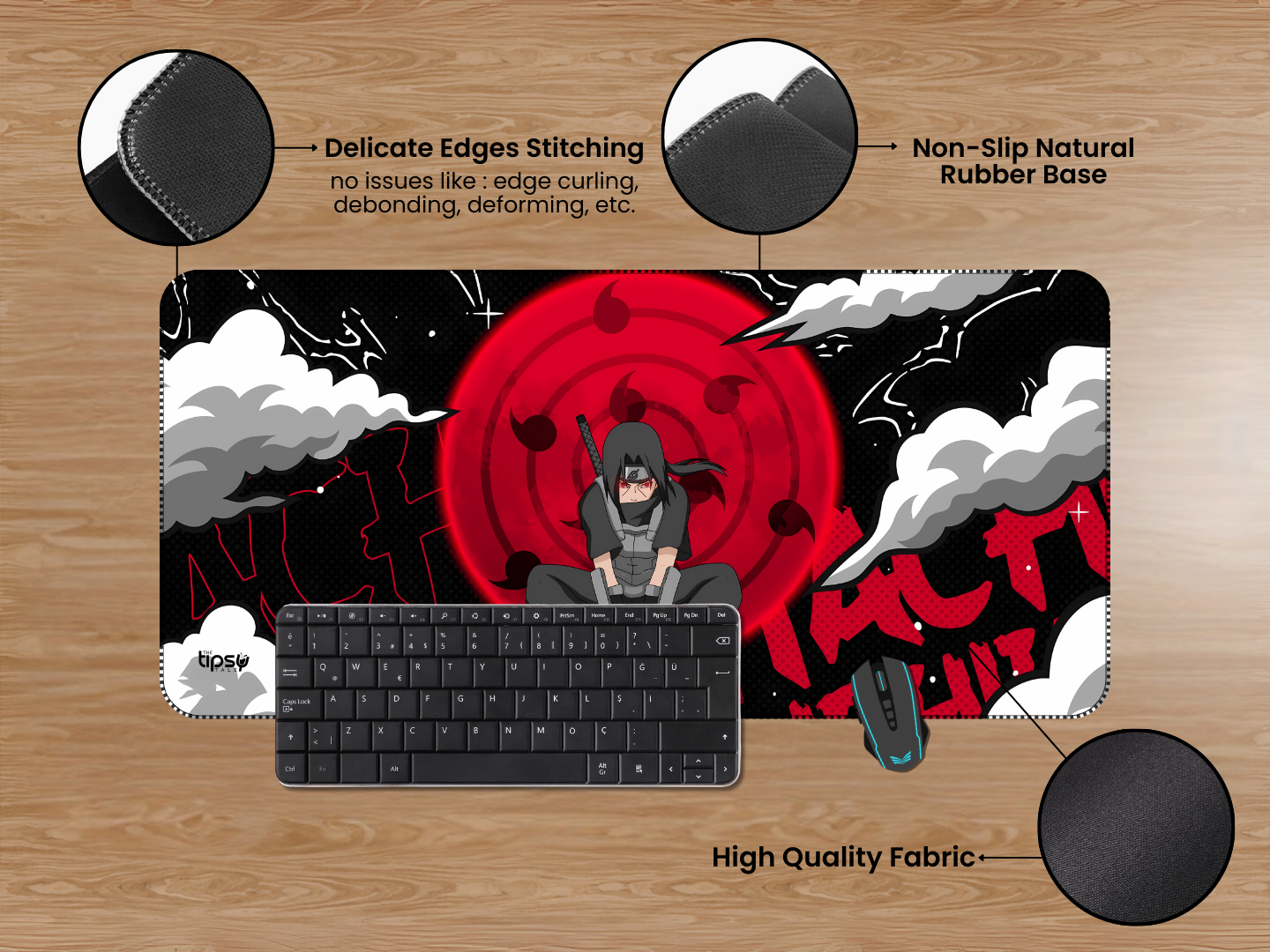 "ITACHI-UCHIHA-Anime" Gaming Mousepad Elevate Your Gaming Experience
