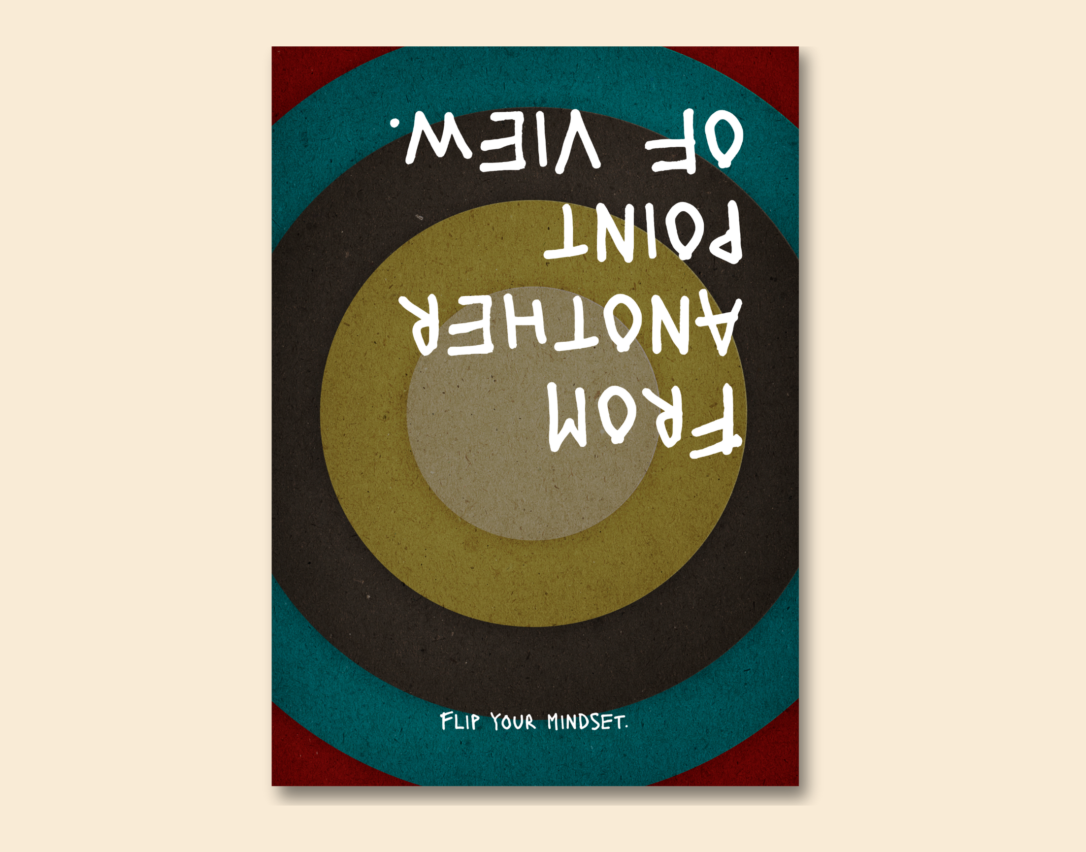"UPSIDE DOWN VIEW"- Shiny & Sturdy Metallic Poster Art That Pops & Sticks
