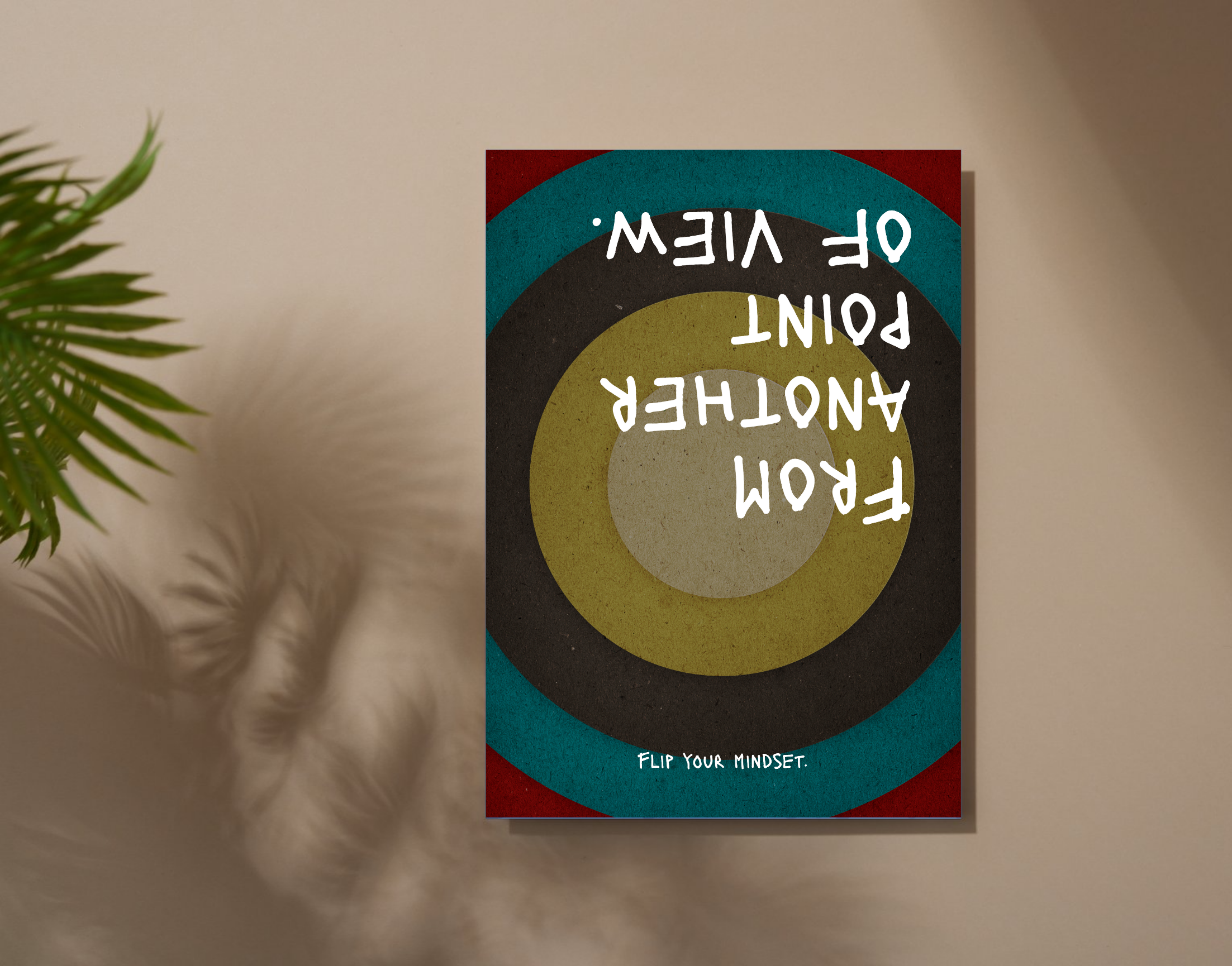 "UPSIDE DOWN VIEW"- Shiny & Sturdy Metallic Poster Art That Pops & Sticks