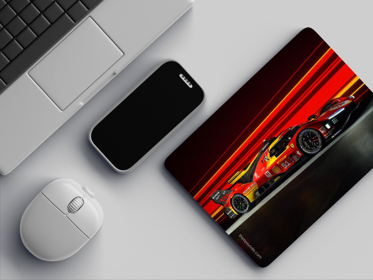 "51 F1 FERRARI" Mousepad Enhance Your Workspace with Style