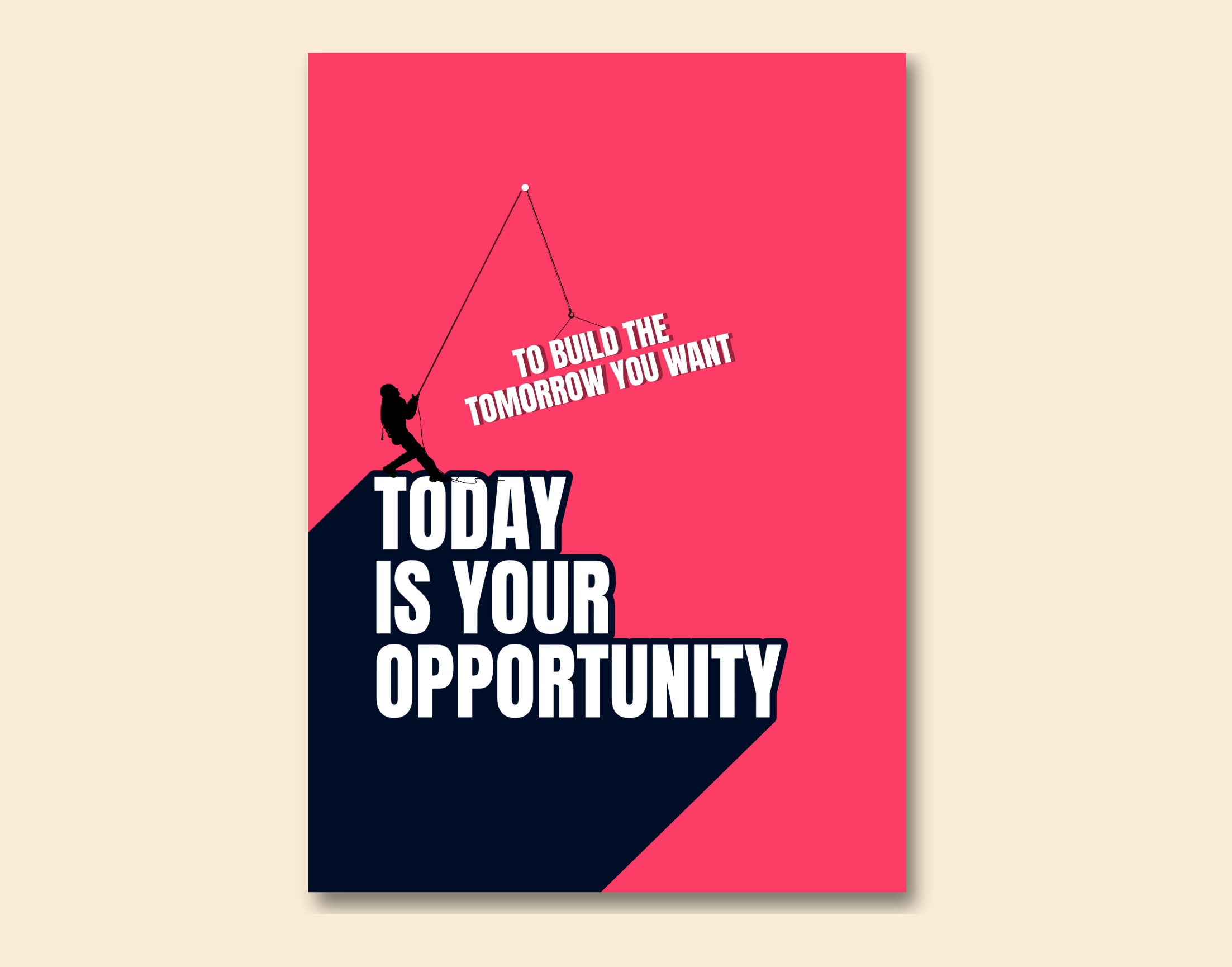 "STAY EVERYDAY"- Shiny & Sturdy Metallic Poster Art That Pops & Sticks