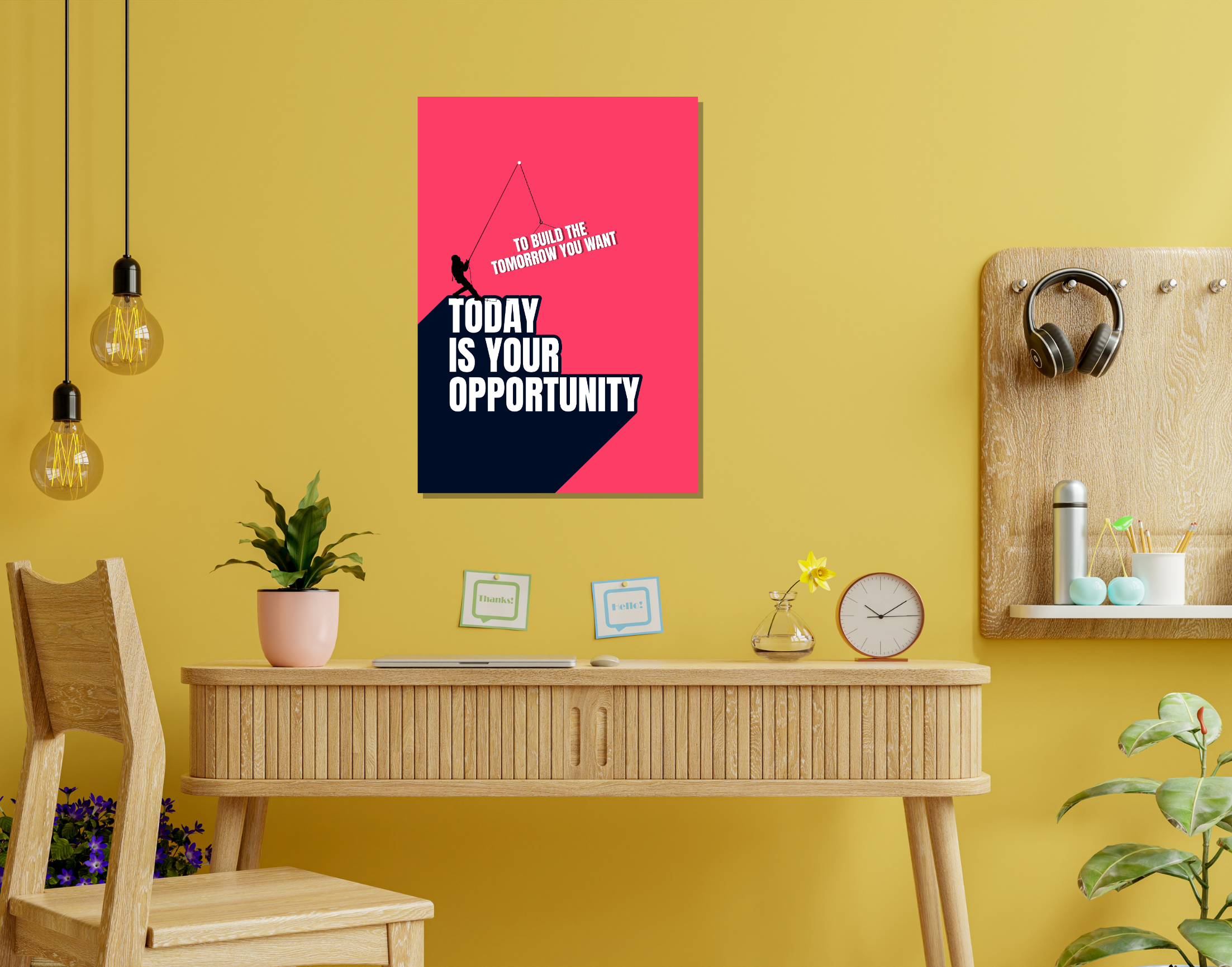 "STAY EVERYDAY"- Shiny & Sturdy Metallic Poster Art That Pops & Sticks