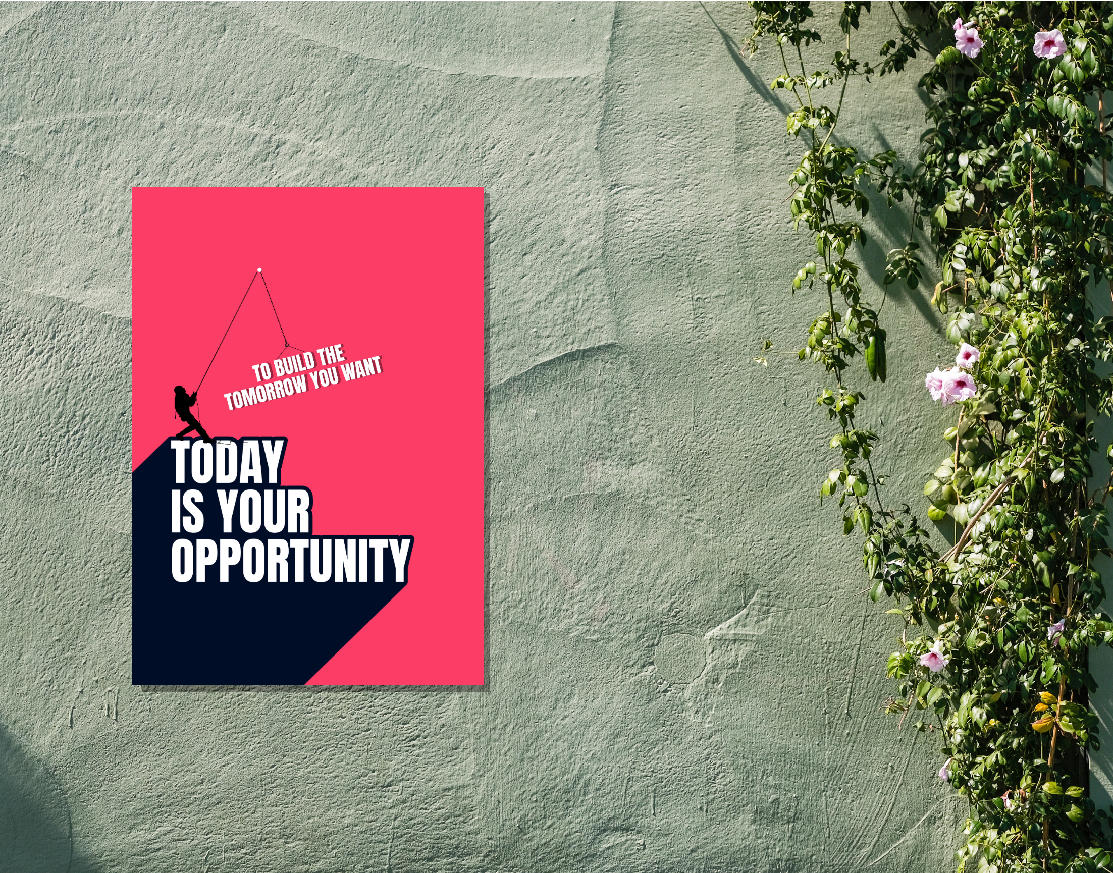 "STAY EVERYDAY"- Shiny & Sturdy Metallic Poster Art That Pops & Sticks
