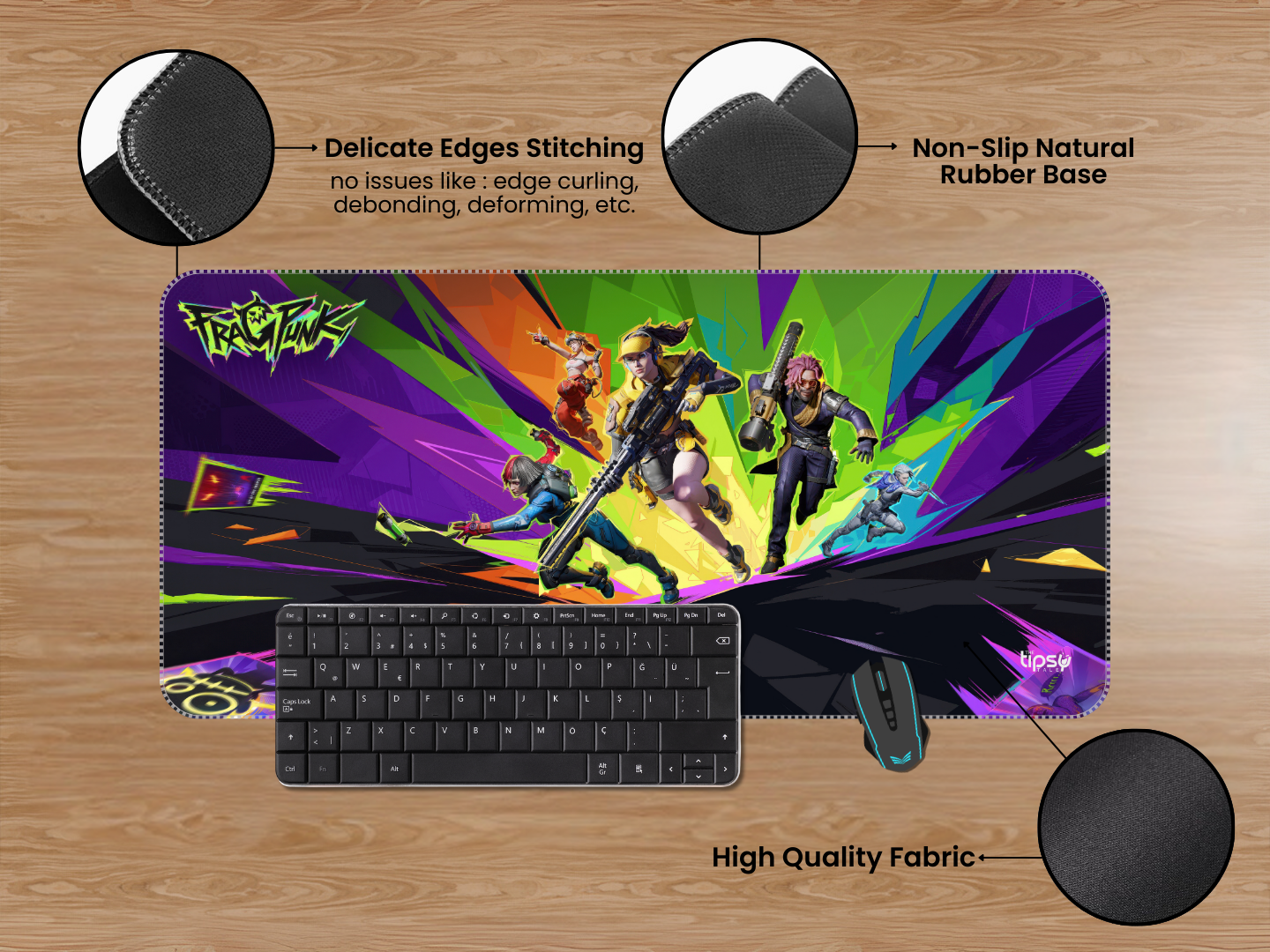 "FRAGPUNK" Gaming Mousepad Elevate Your Gaming Experience
