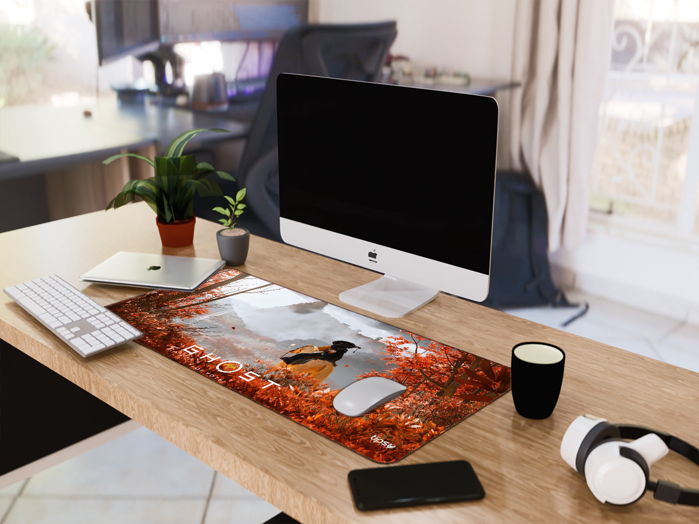 "GHOST OF YOTEI" Gaming Mousepad Elevate Your Gaming Experience