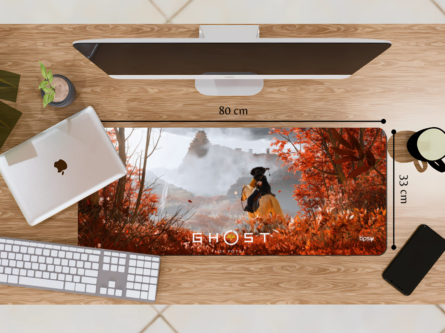 "GHOST OF YOTEI" Gaming Mousepad Elevate Your Gaming Experience