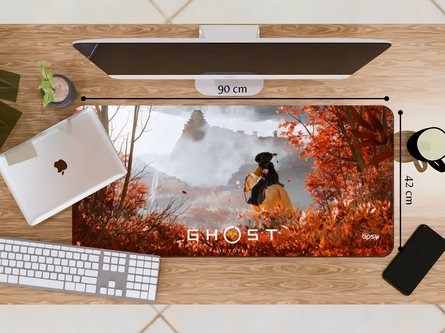 "GHOST OF YOTEI" Gaming Mousepad Elevate Your Gaming Experience