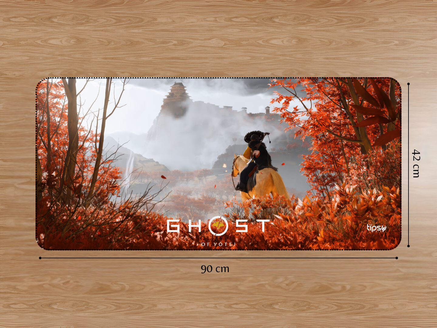 "GHOST OF YOTEI" Gaming Mousepad Elevate Your Gaming Experience