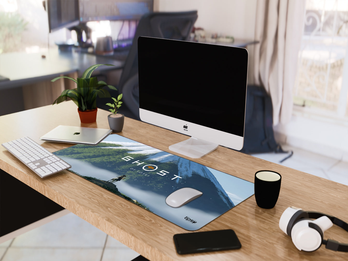 "GHOST OF YOTEI - PC GAME" Gaming Mousepad Elevate Your Gaming Experience
