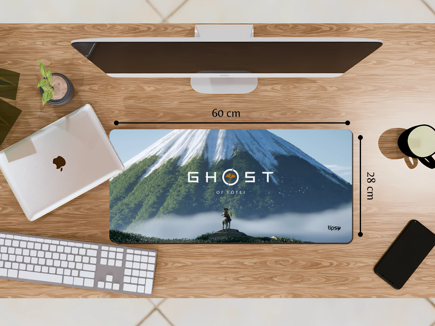 "GHOST OF YOTEI - PC GAME" Gaming Mousepad Elevate Your Gaming Experience