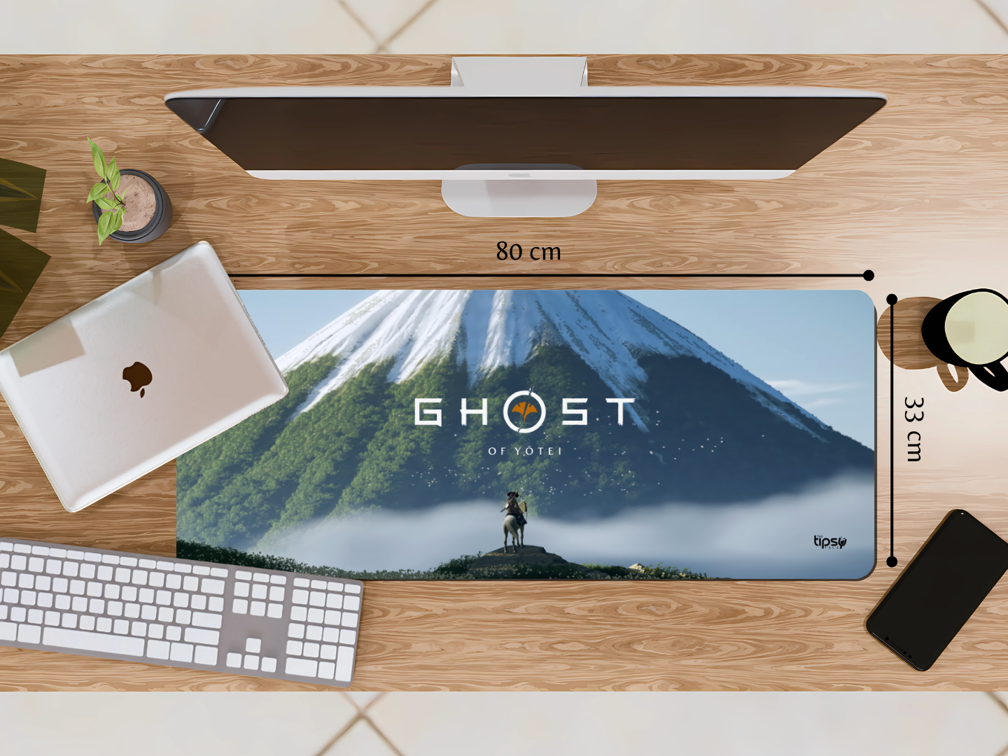 "GHOST OF YOTEI - PC GAME" Gaming Mousepad Elevate Your Gaming Experience