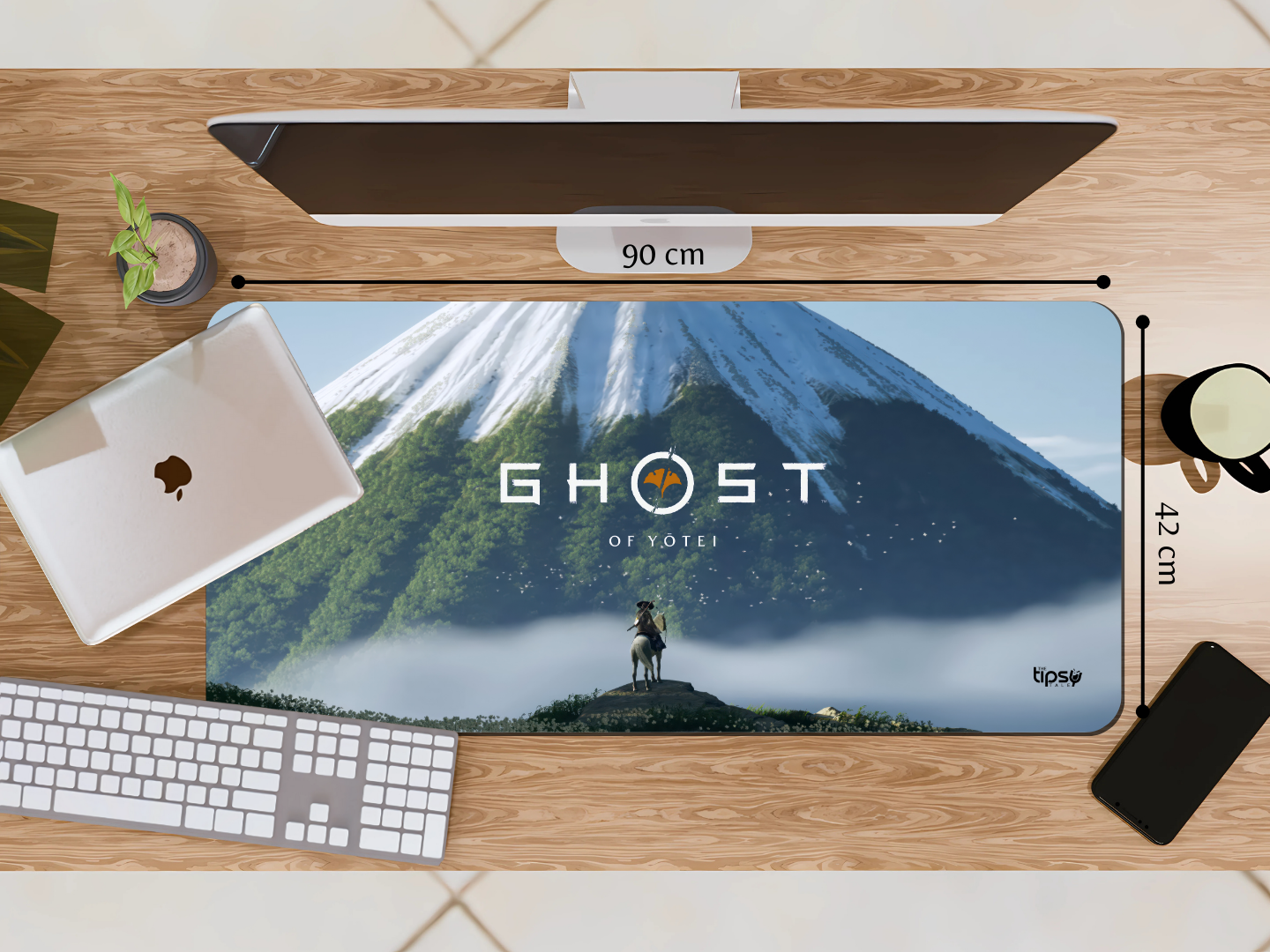 "GHOST OF YOTEI - PC GAME" Gaming Mousepad Elevate Your Gaming Experience