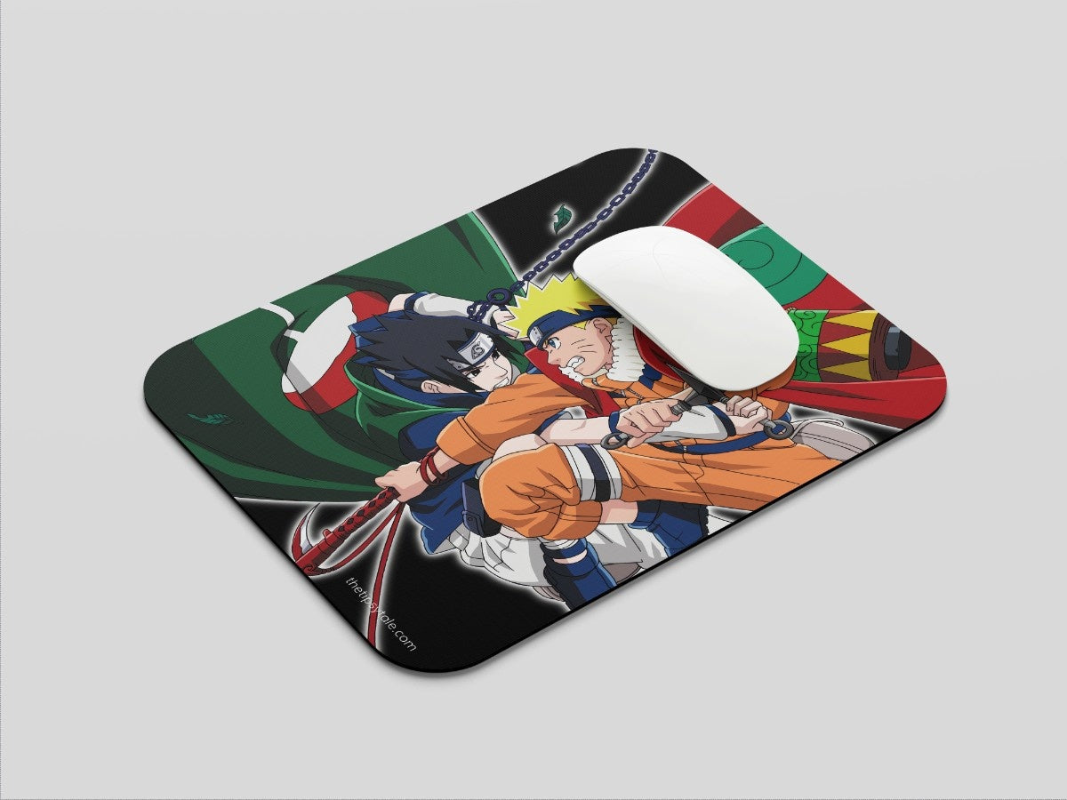 "SASUKE VS NARUTO" Mousepad Enhance Your Workspace with Style