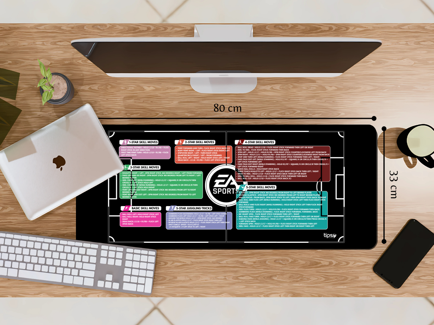 "GAMING MADE EASY" Gaming Mousepad Elevate Your Gaming Experience