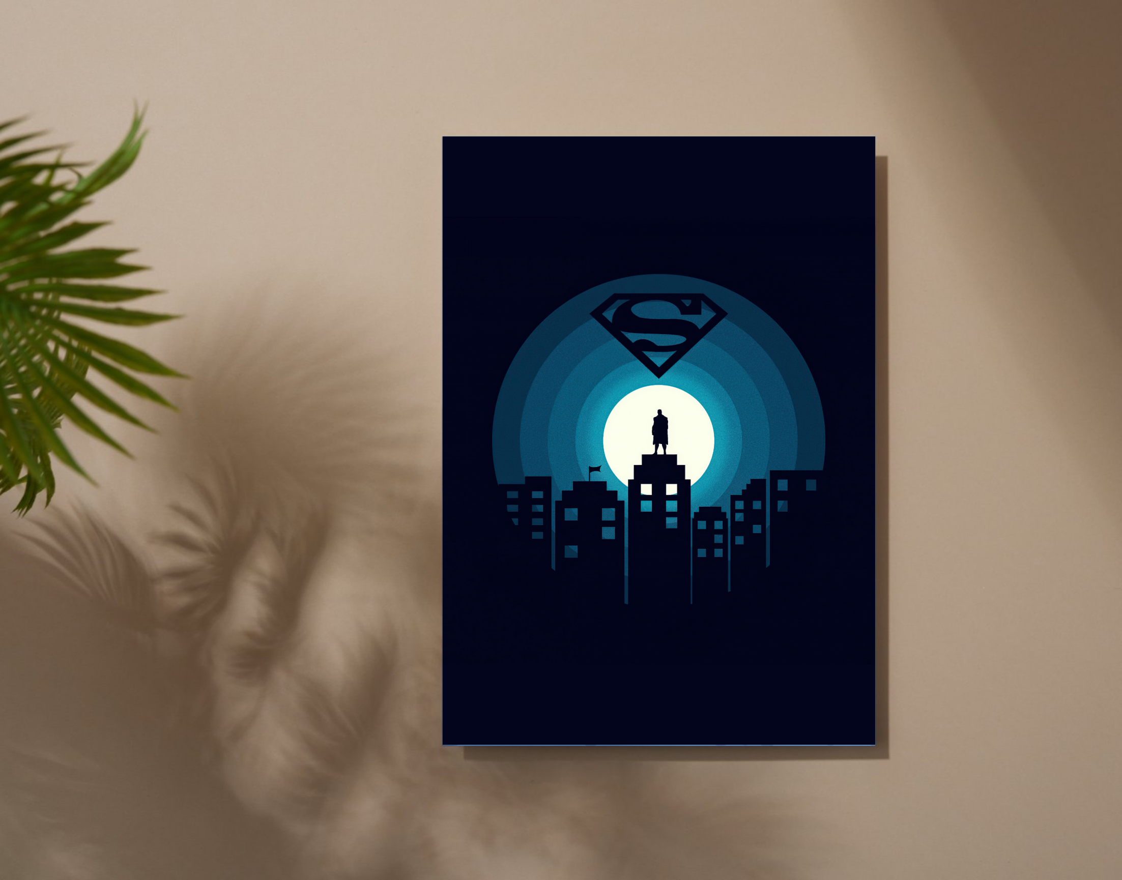 "SUPERMAN: METROPOLIS "- Shiny & Sturdy Metallic Poster Art That Pops & Sticks