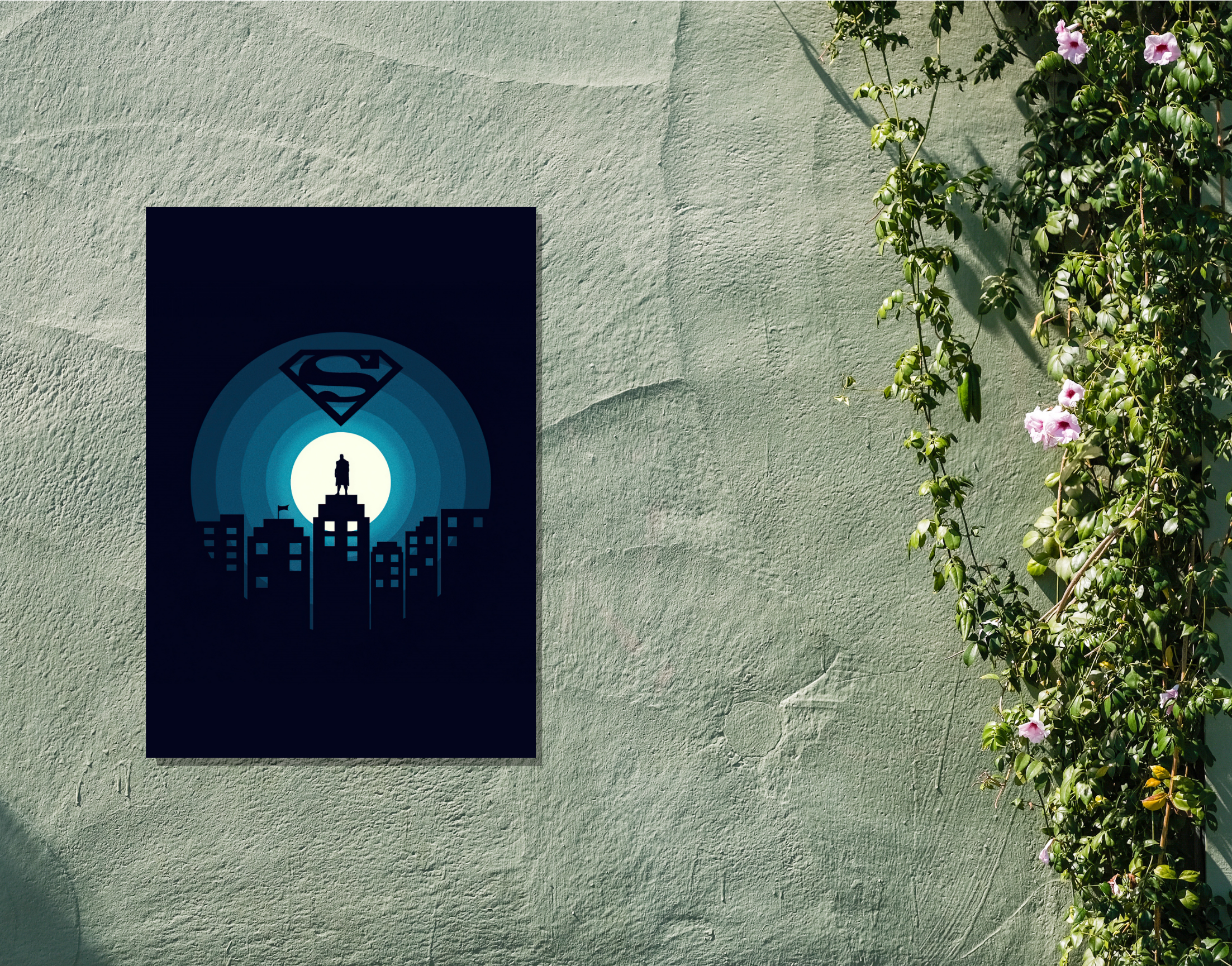 "SUPERMAN: METROPOLIS "- Shiny & Sturdy Metallic Poster Art That Pops & Sticks