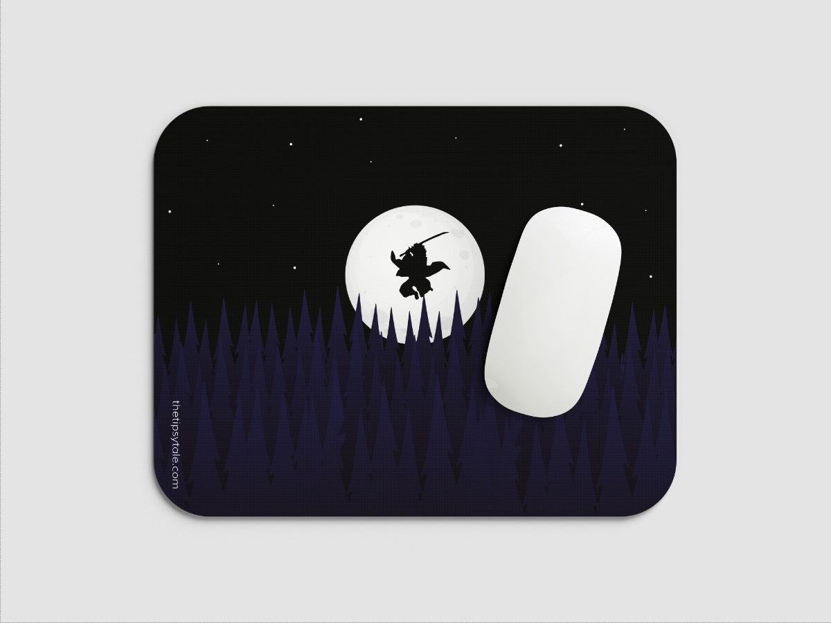 "Night of the Demon Slayer" Mousepad Enhance Your Workspace with Style