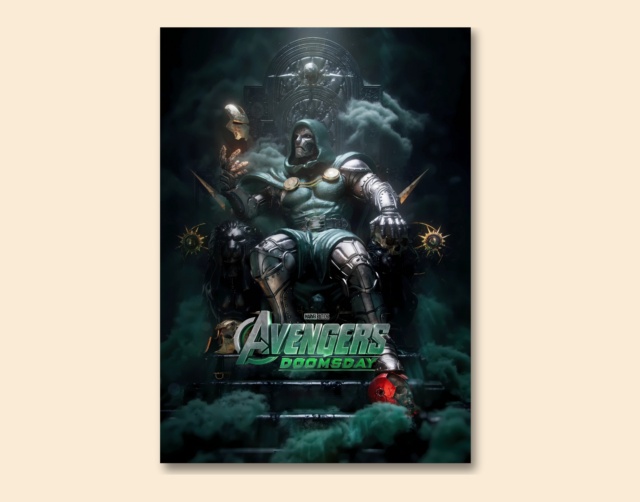 "AVENGERS:DOOMSDAY"- Shiny & Sturdy Metallic Poster Art That Pops & Sticks