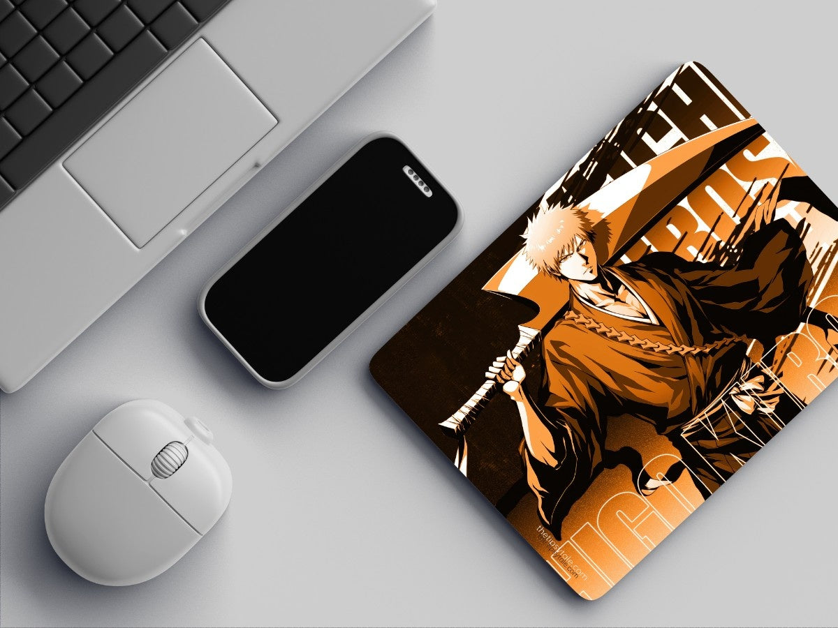 "ICHIGO KUROSAKI : BLEACH #Anime Series" Mousepad Enhance Your Workspace with Style