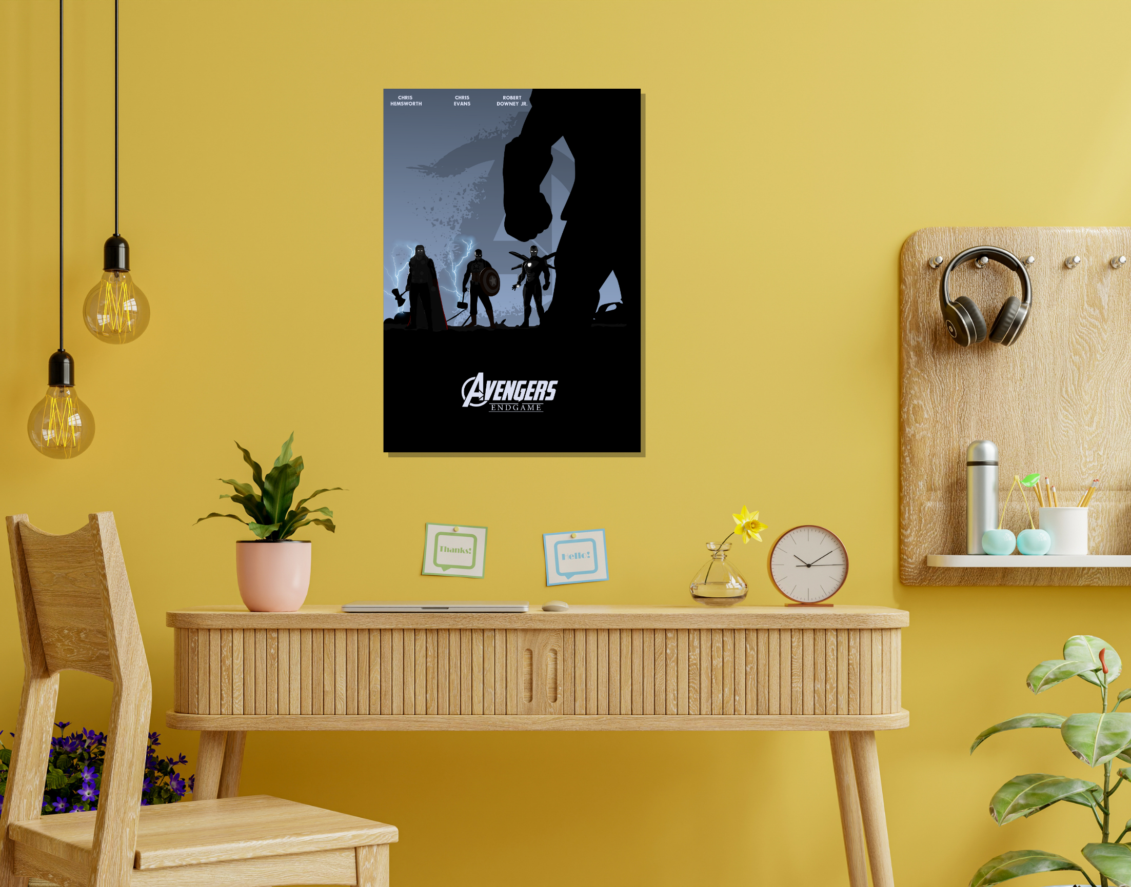 "END GAME : AVENGERS"- Shiny & Sturdy Metallic Poster Art That Pops & Sticks