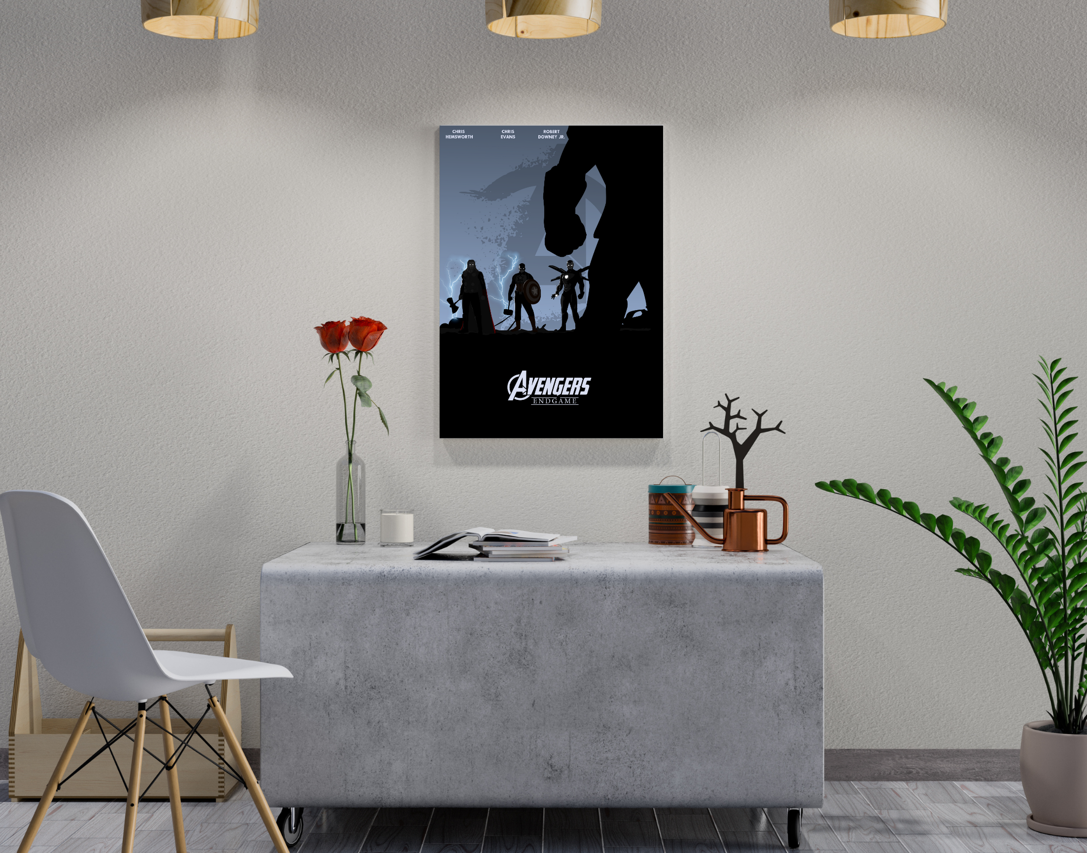 "END GAME : AVENGERS"- Shiny & Sturdy Metallic Poster Art That Pops & Sticks