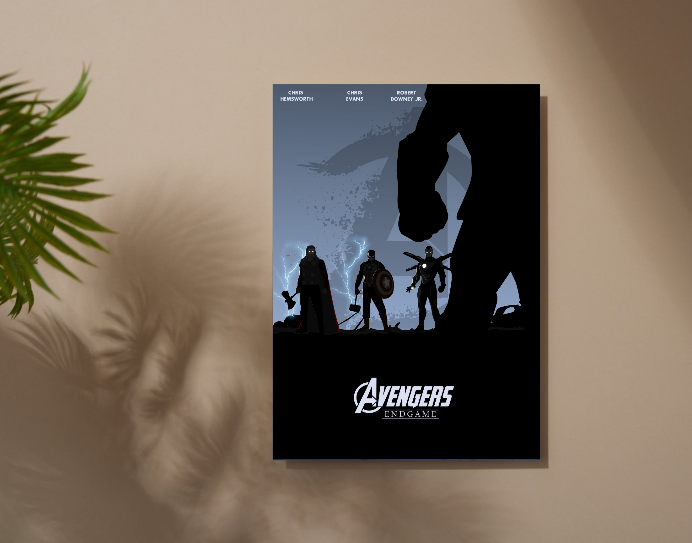 "END GAME : AVENGERS"- Shiny & Sturdy Metallic Poster Art That Pops & Sticks