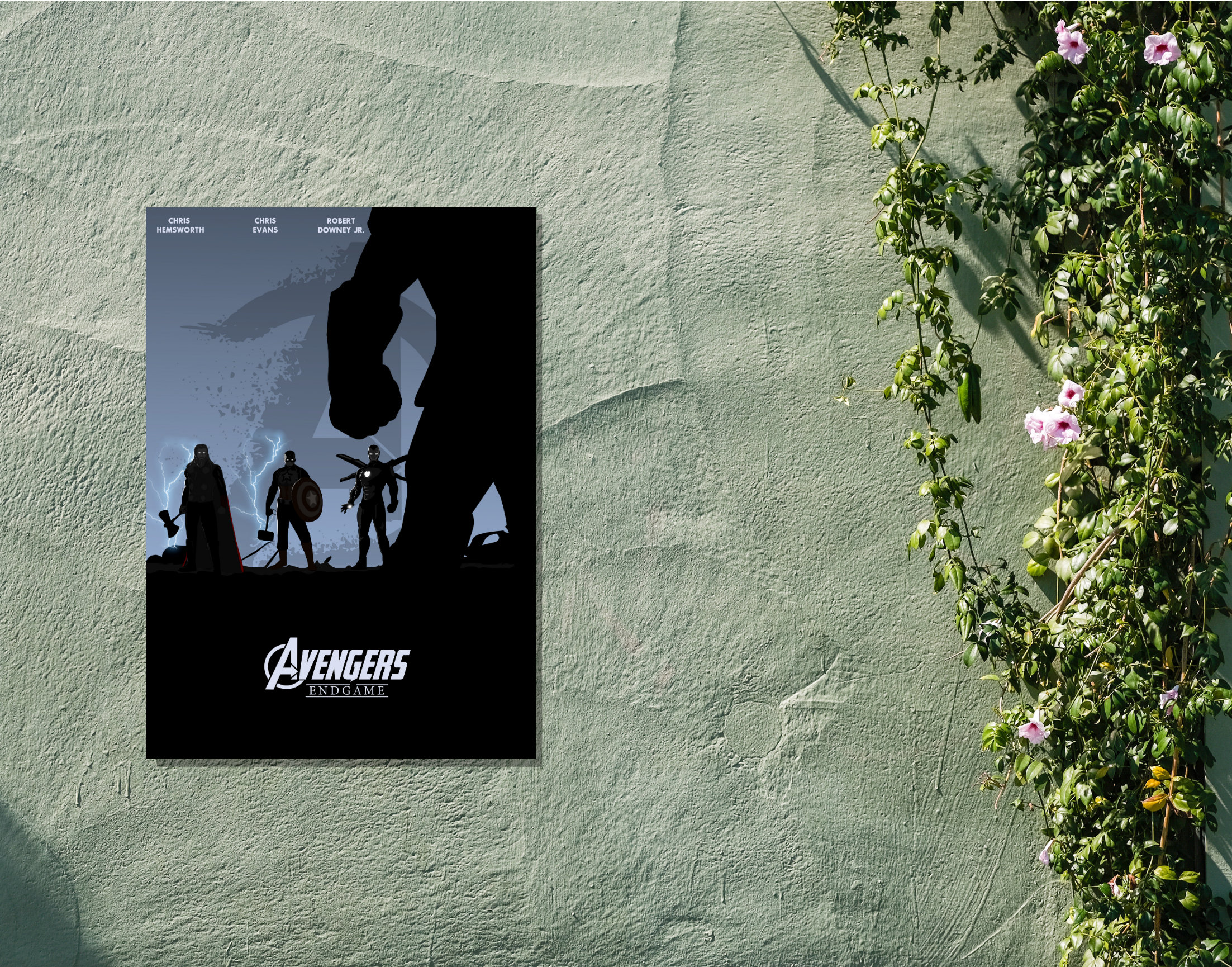 "END GAME : AVENGERS"- Shiny & Sturdy Metallic Poster Art That Pops & Sticks