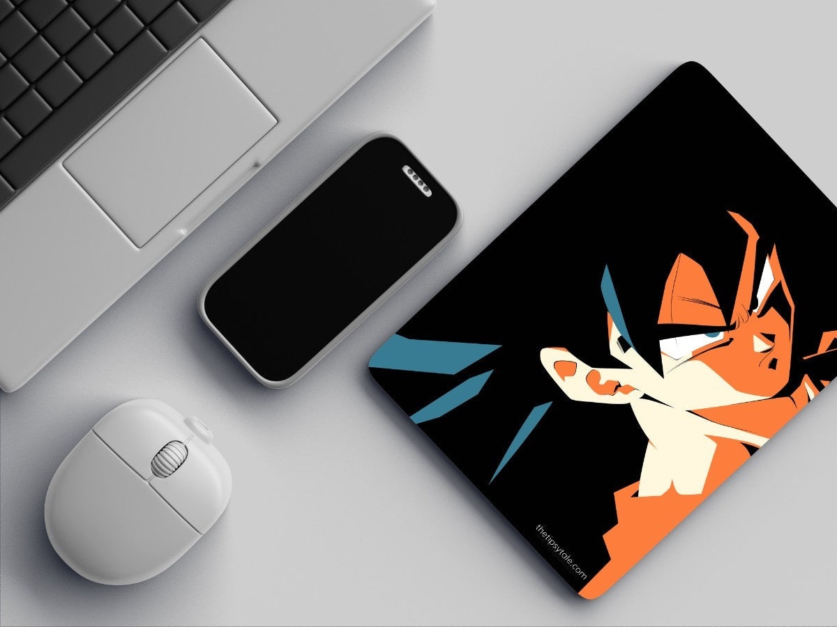 "ANGRY SON GOKU" Mousepad Enhance Your Workspace with Style
