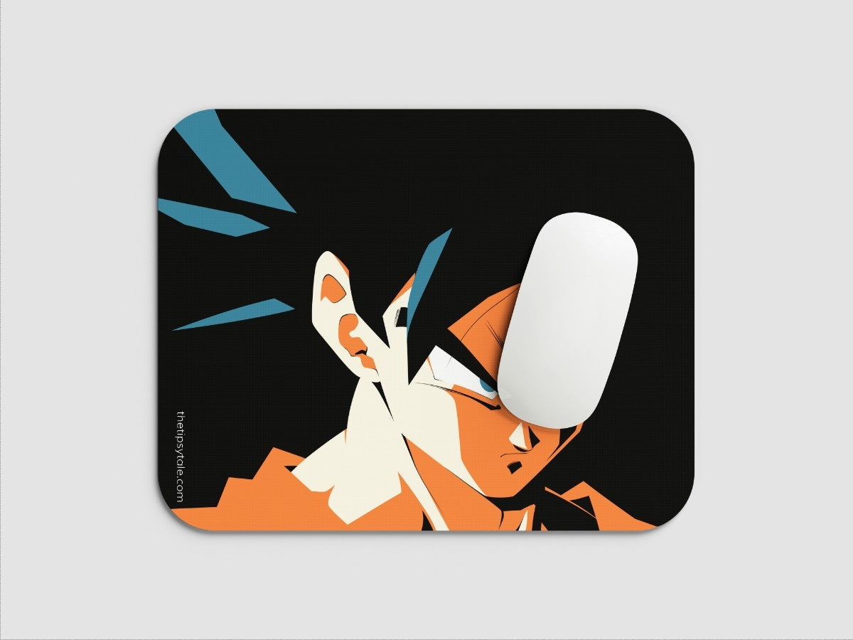"ANGRY SON GOKU" Mousepad Enhance Your Workspace with Style